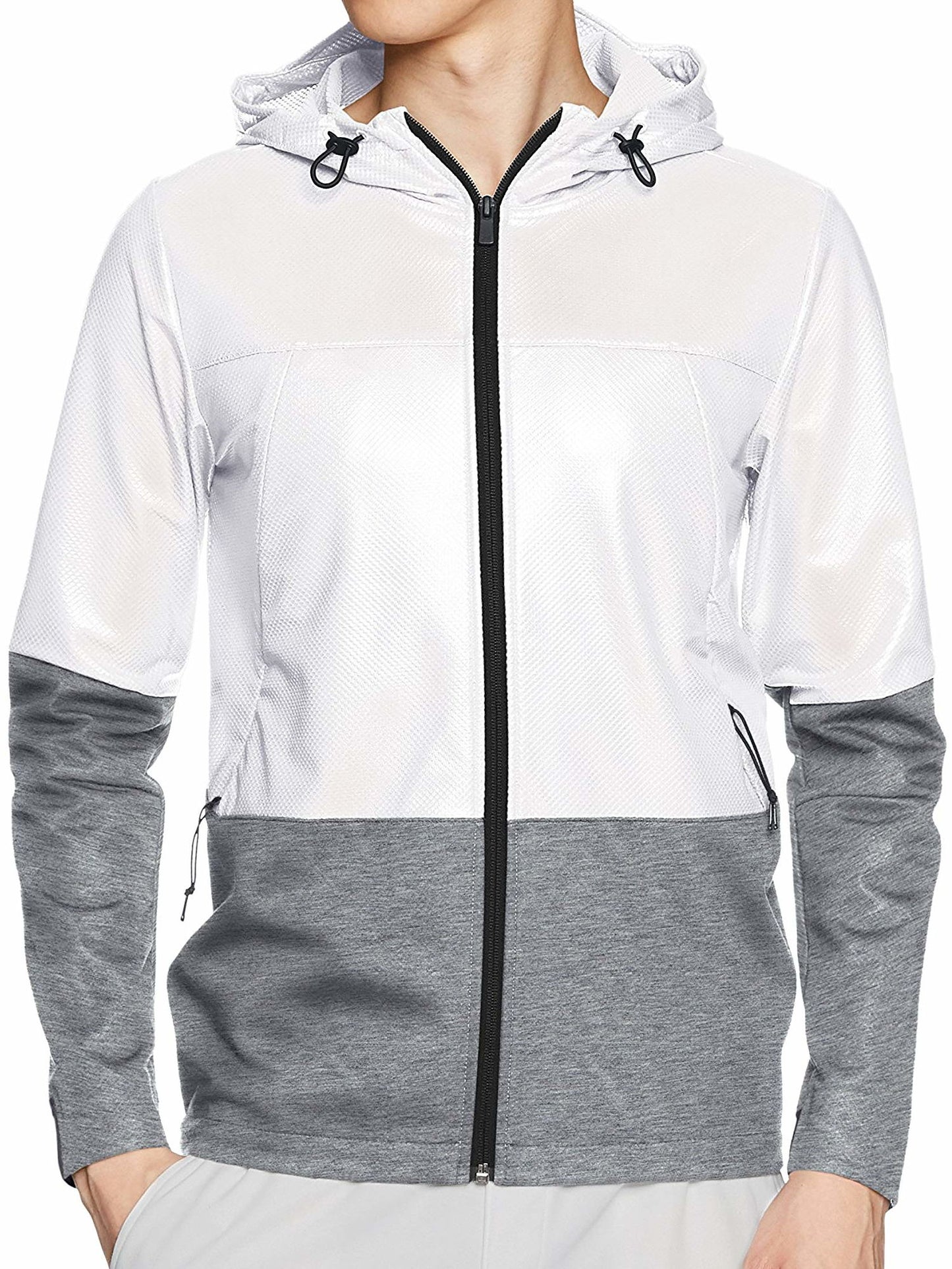 Under Armour 'Swacket' Men's White/ Heather Gray Hoodie