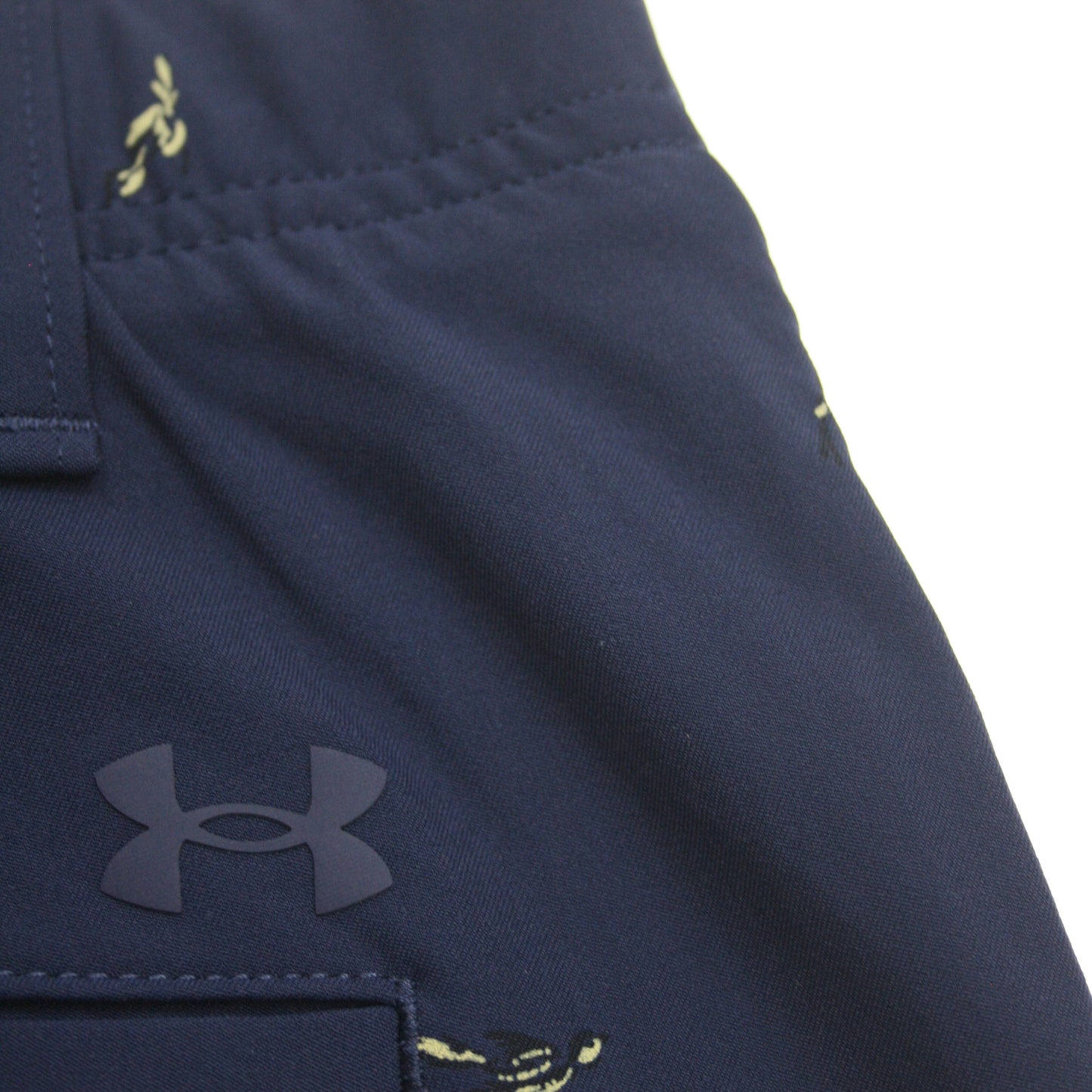 Under Armour UA Golf Men's Navy Bridie Printed Flat Front Walking Shorts