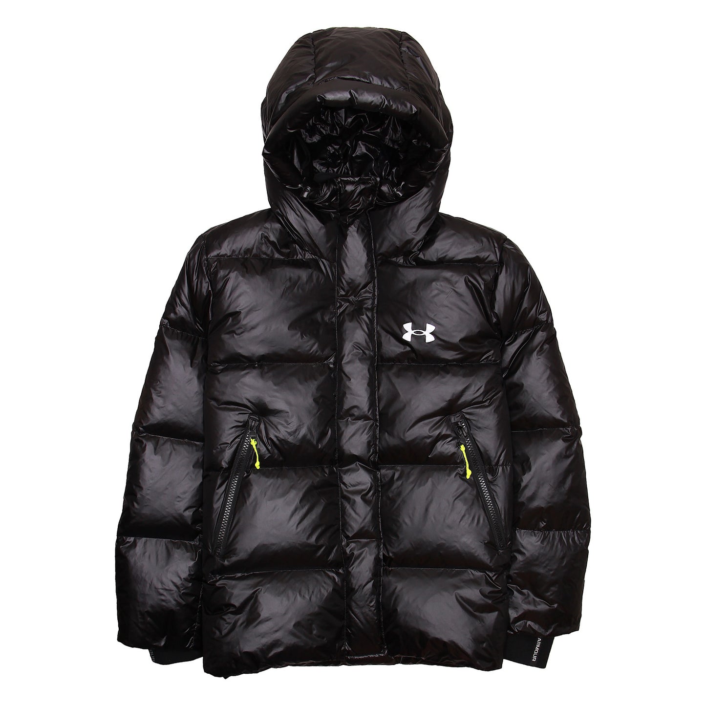Under Armour Womens Black Down Puffer Hooded Insulated Jacket