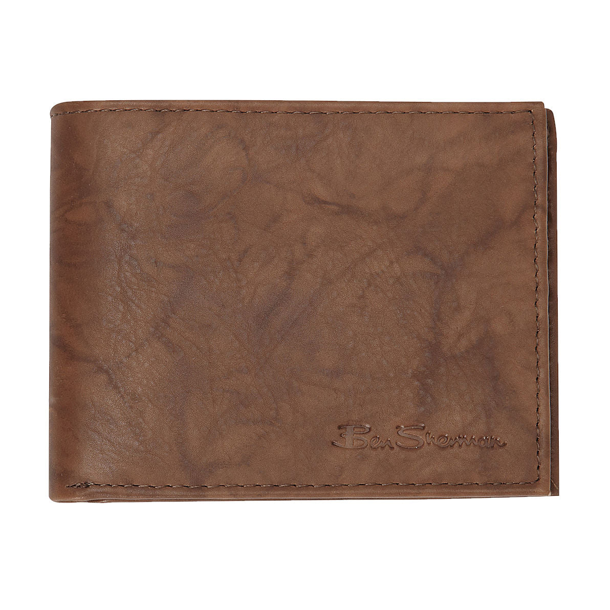 Ben Sherman 'Manchester' Men's Bi-Fold Wallet 2-Fold (Brown) $60
