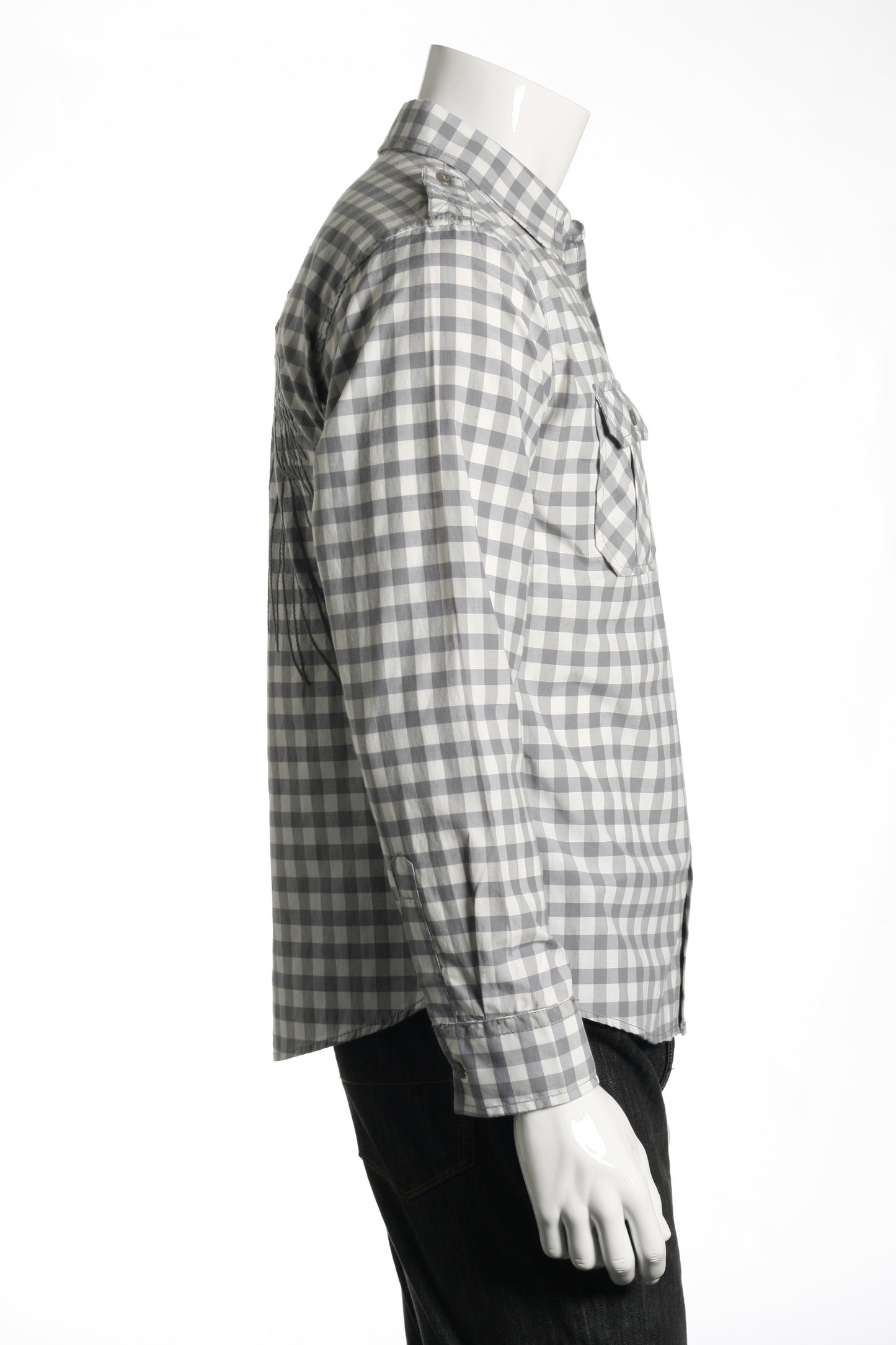 Verdo Men's Gray Military Shirt