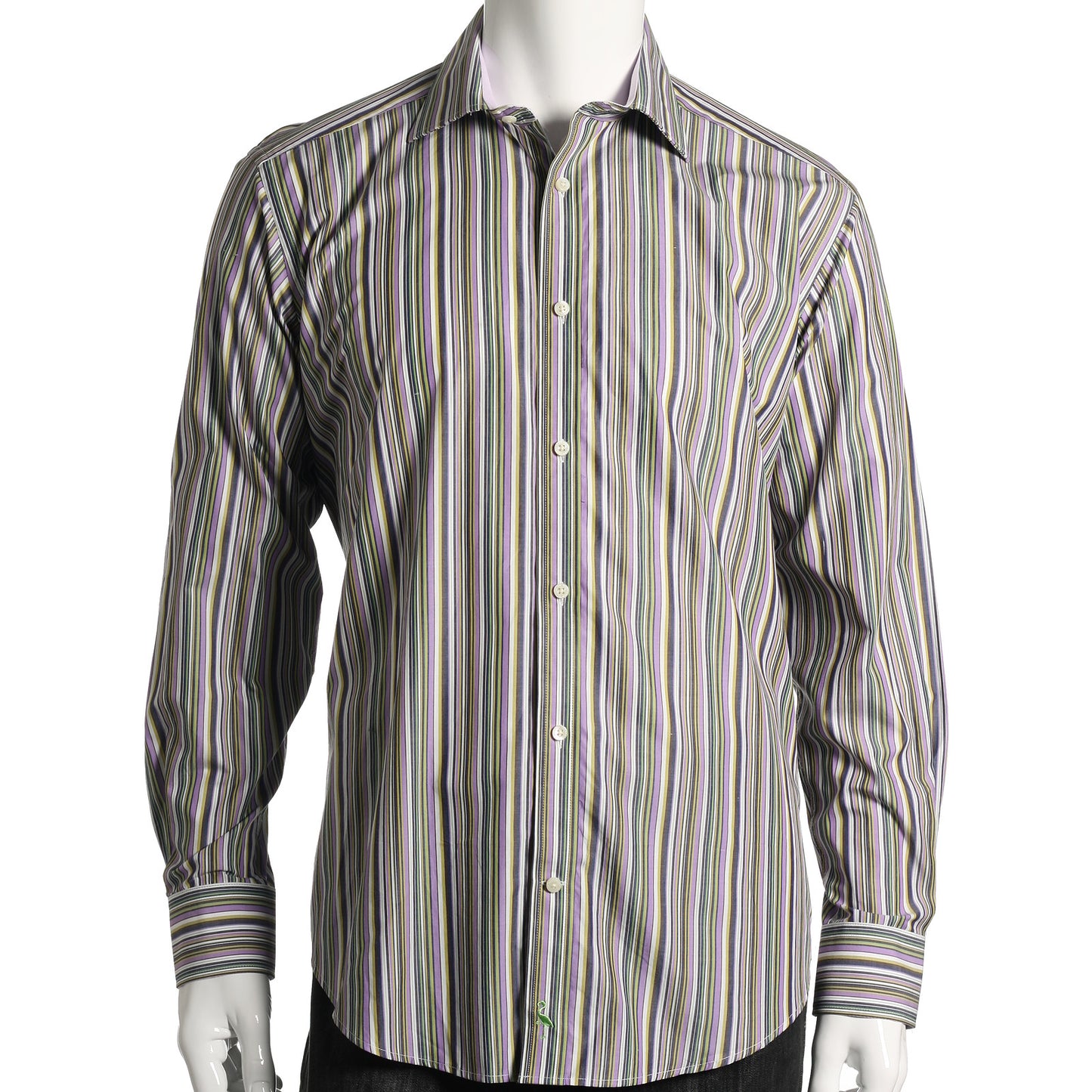 Tailorbyrd Men's Purple Cotton Button Down Sport Shirt