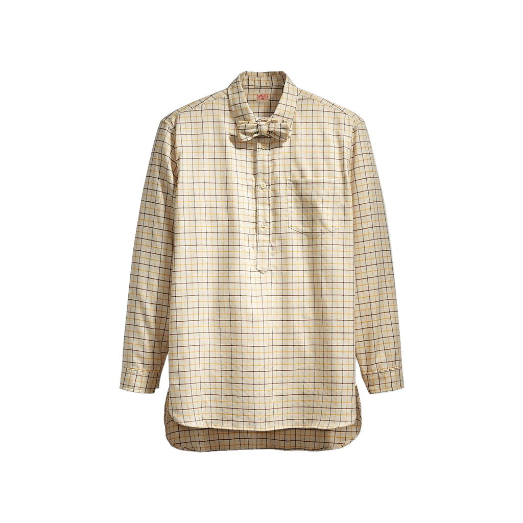 Levis Men's Canyon Plaid Bow Tie Button Down Popover Sport Shirt
