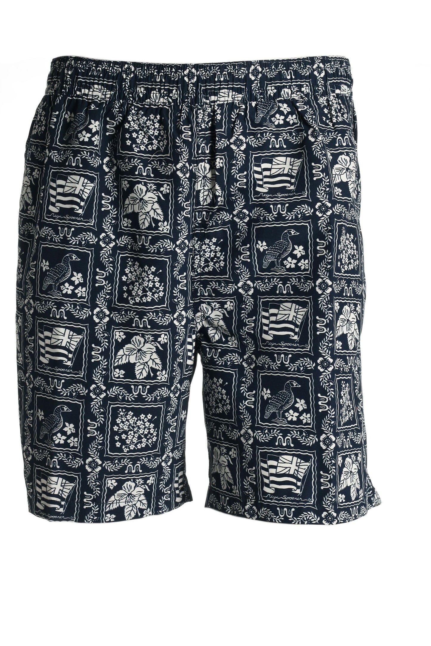 Reyn Spooner 'Lahaina Sail' Men's Blue Graphic Swim Trunks