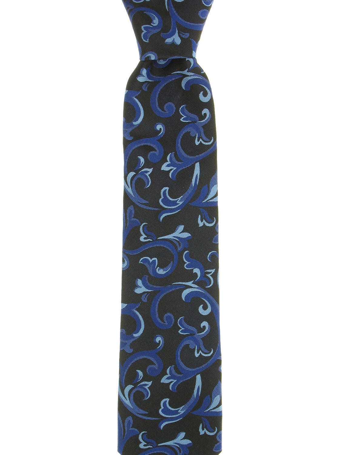 Alfani Men's Black & Navy Paisley Tie