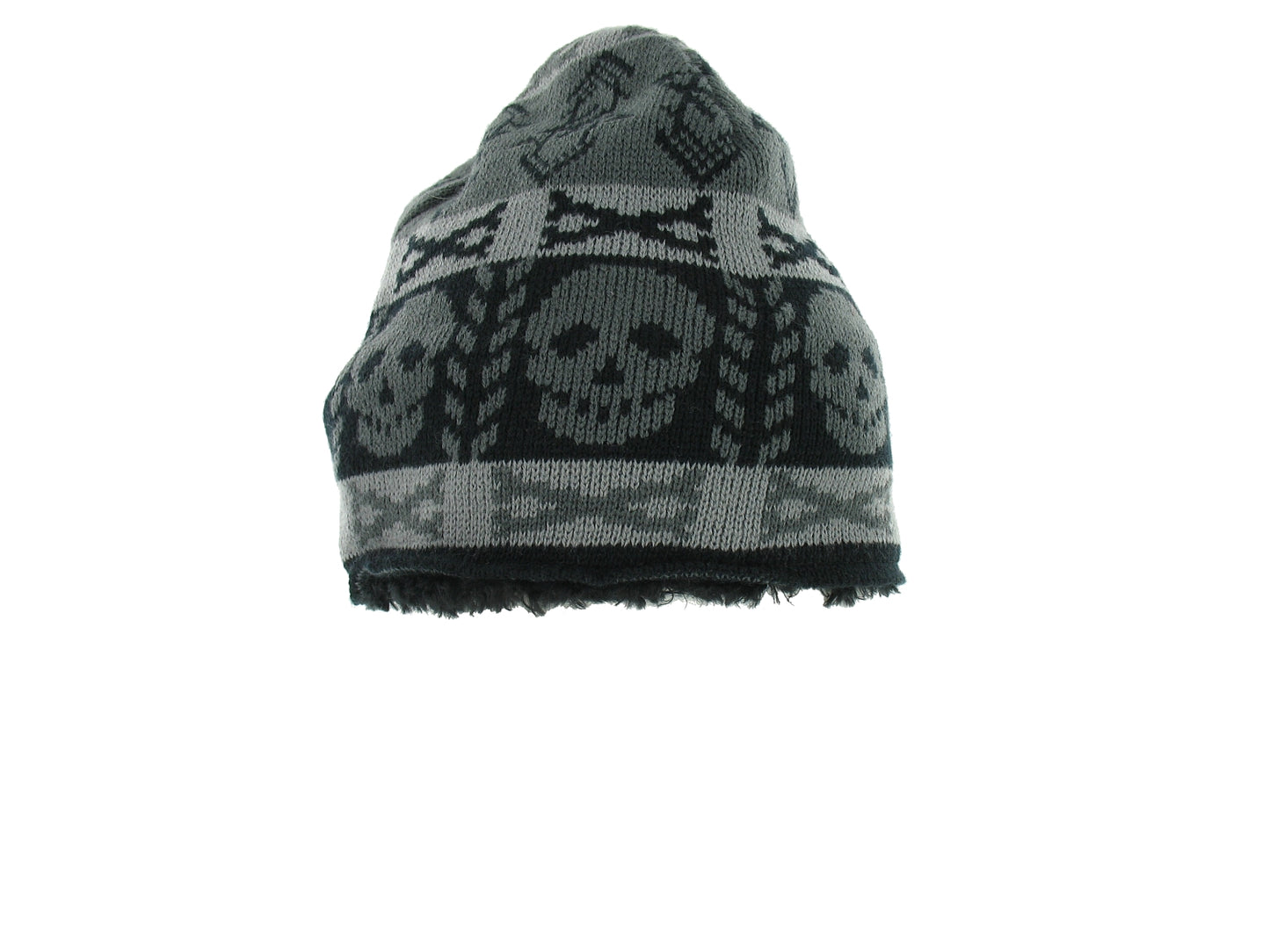American Rag Black Abstract Beanie