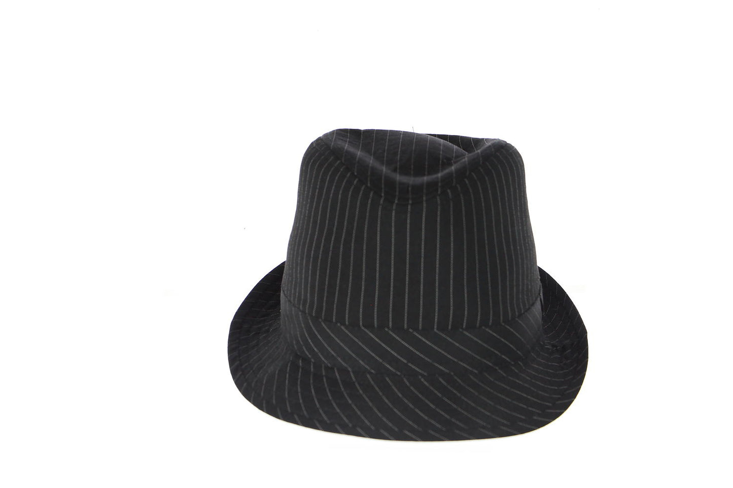 Black Pinstripe Fedora/Trilby Hat