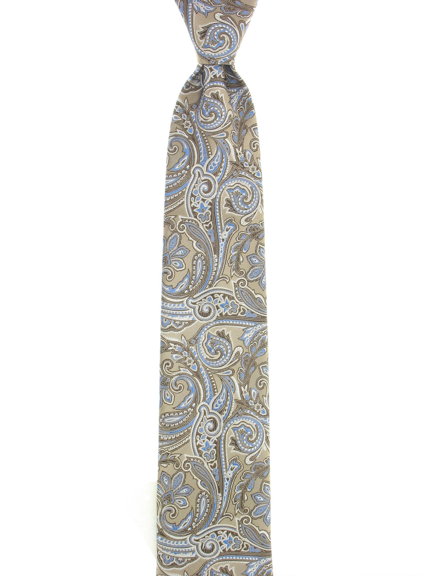 Geoffrey Beene Men's Taupe Paisley Tie