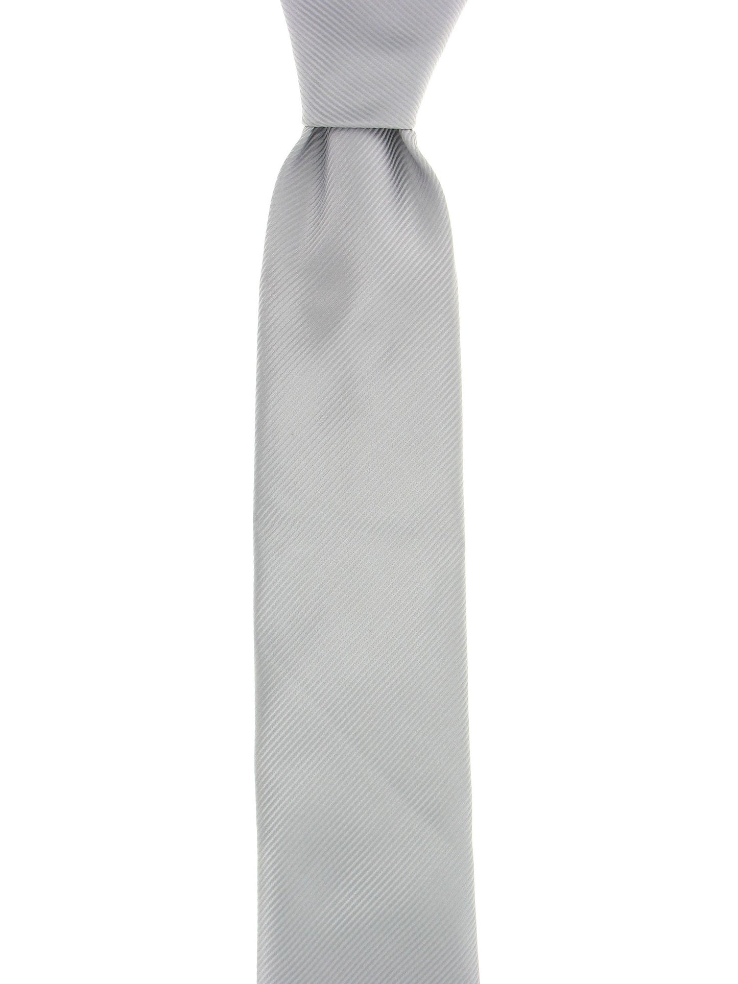Geoffrey Beene Men's Silver Striped Tie