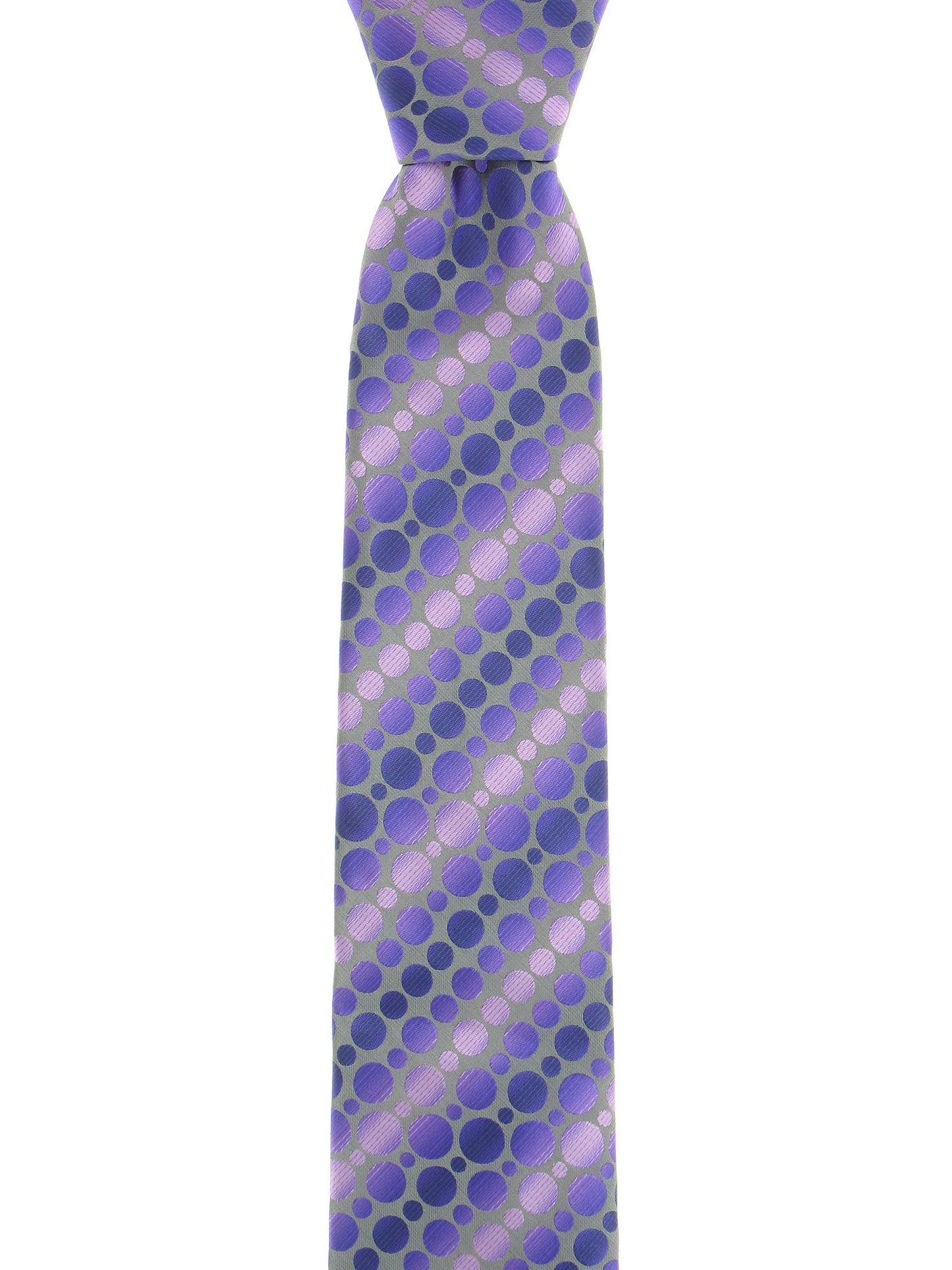 John Ashford Men's Purple Dotted Tie