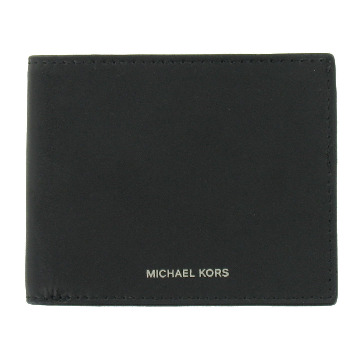 Michael Kors 'Warren' Mens Black Bi-Fold Leather Wallet