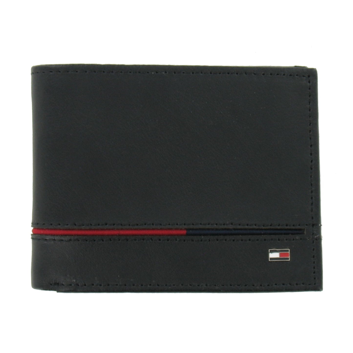 Tommy Hilfiger Men's Leather Bi-Fold Wallet 2-Fold (Black) $55
