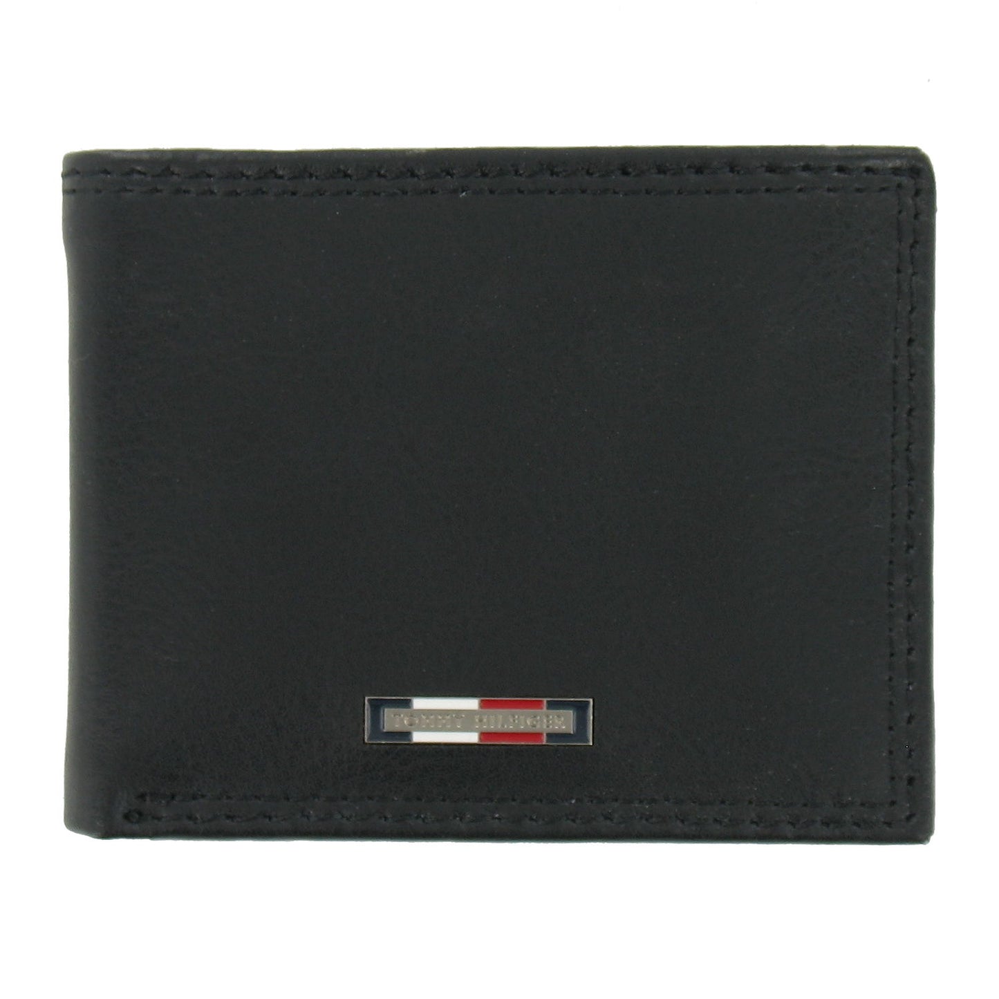 Tommy Hilfiger Men's Leather Bi-Fold Wallet 2-Fold (Black) $55
