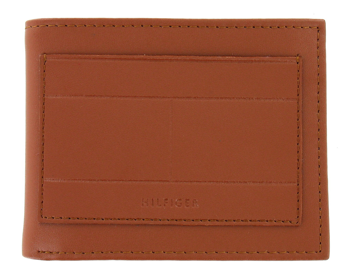 Tommy Hilfiger Men's Tan Leather Bi-Fold Wallet (RFID Protection)