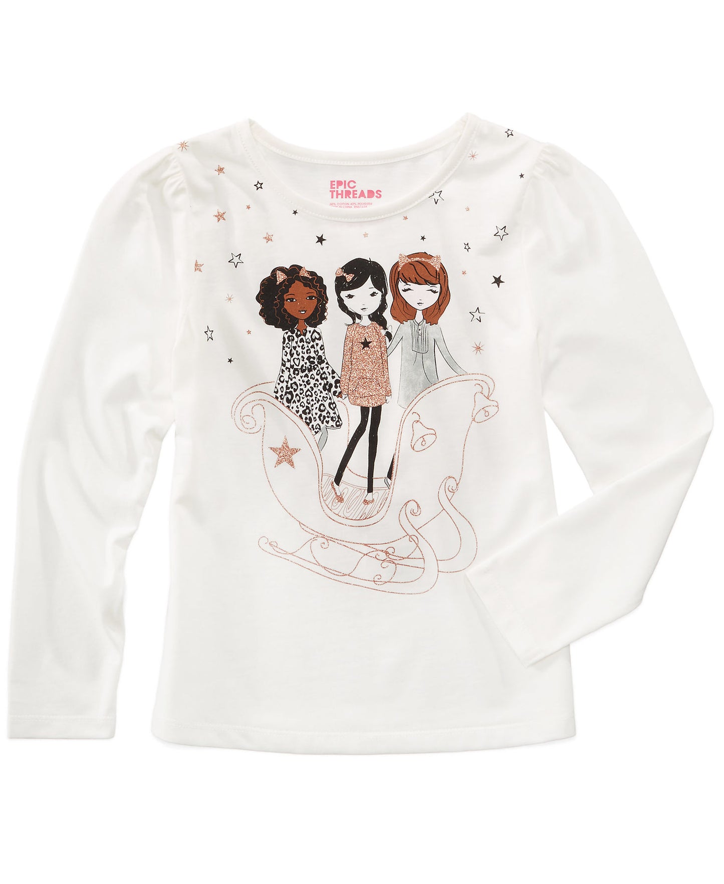 Epic Threads 'Best Friends' Baby Girls Ivory T-Shirt