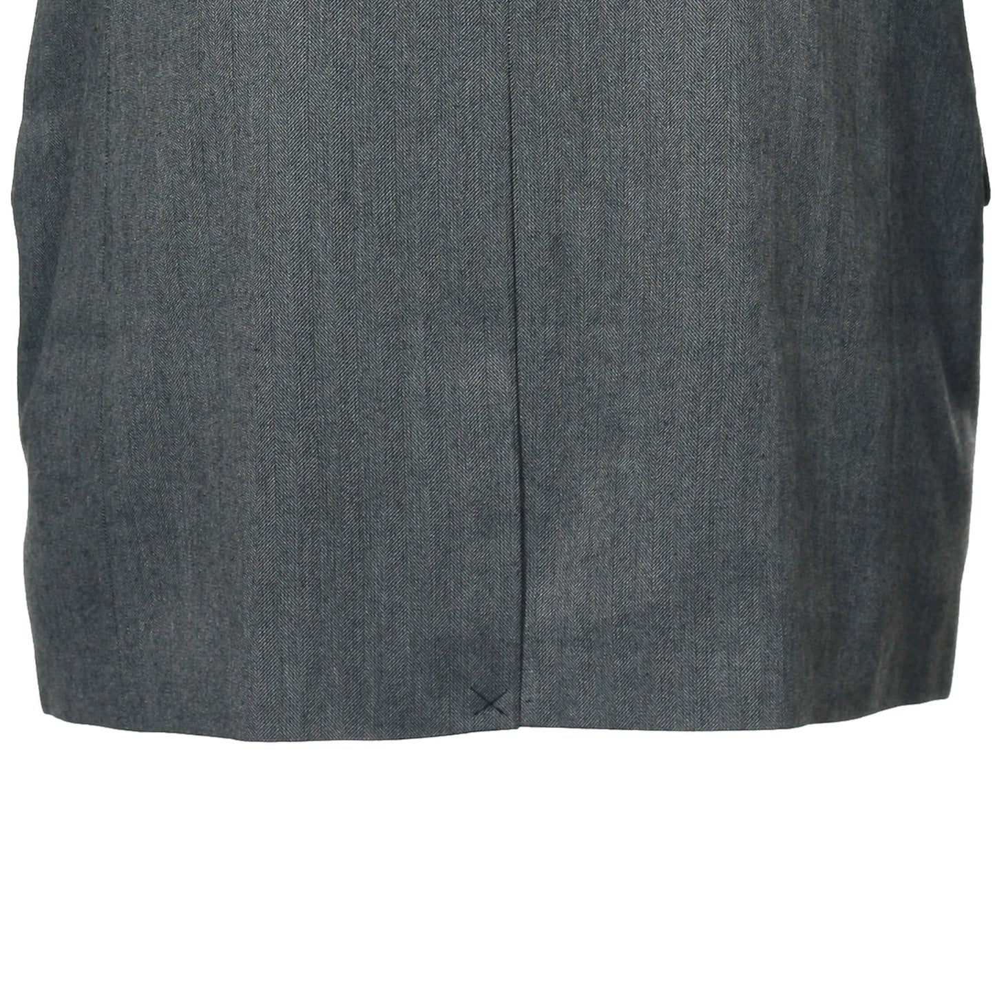 Andrew Fezza Mens Gray Herringbone Blazer 2 Button Sport Coat Jacket