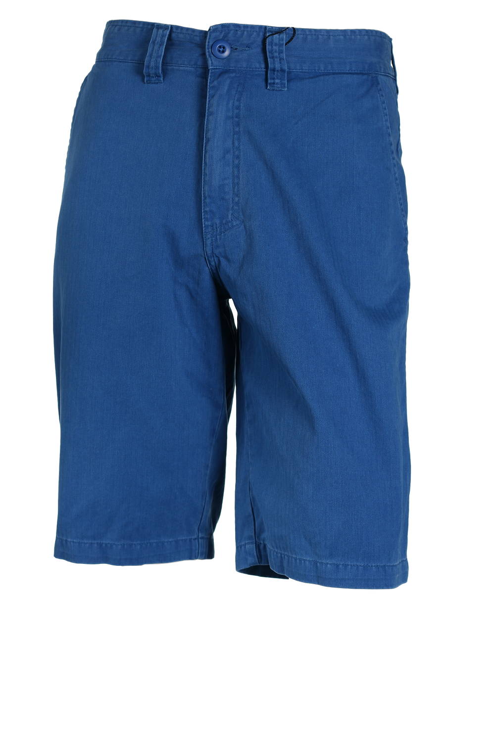 RVCA Men's Blue Herringbone Flat Front Walking Shorts