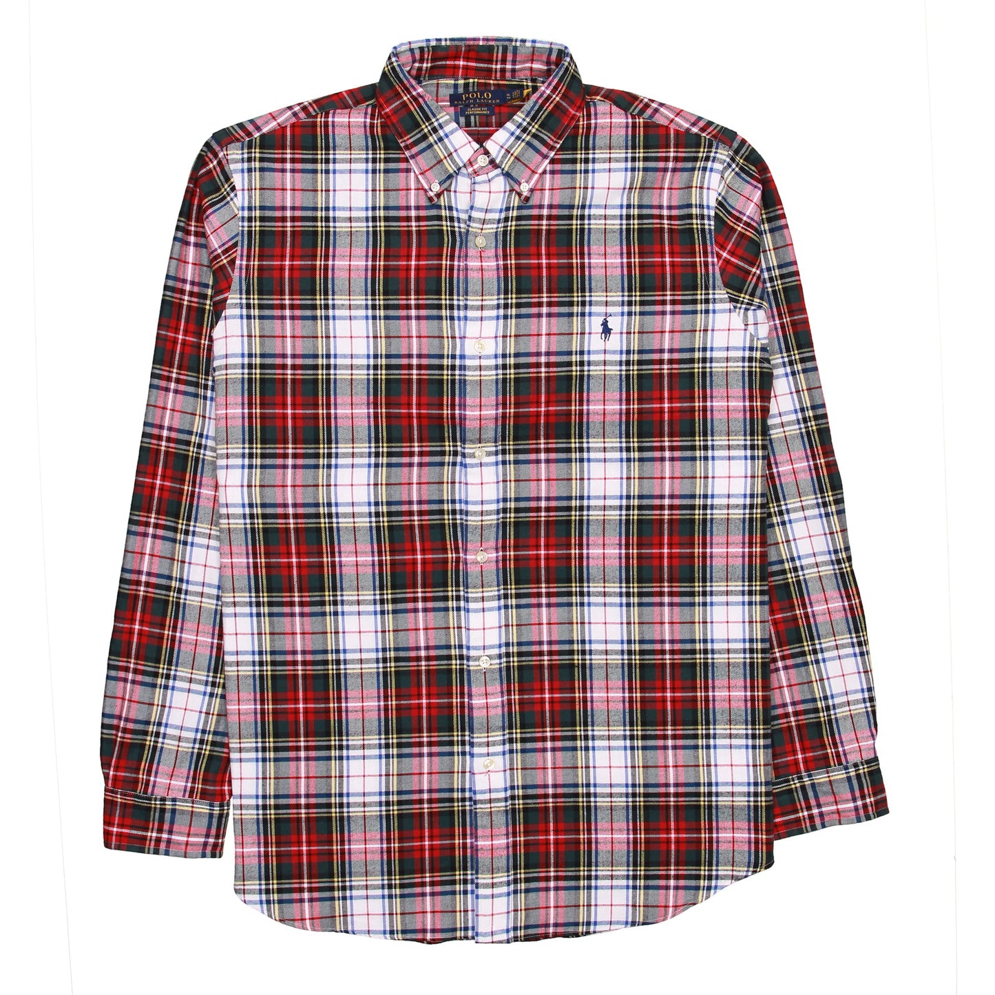 Polo Ralph Lauren Men's Multi-Colored Plaid Button Down Flannel Shirt