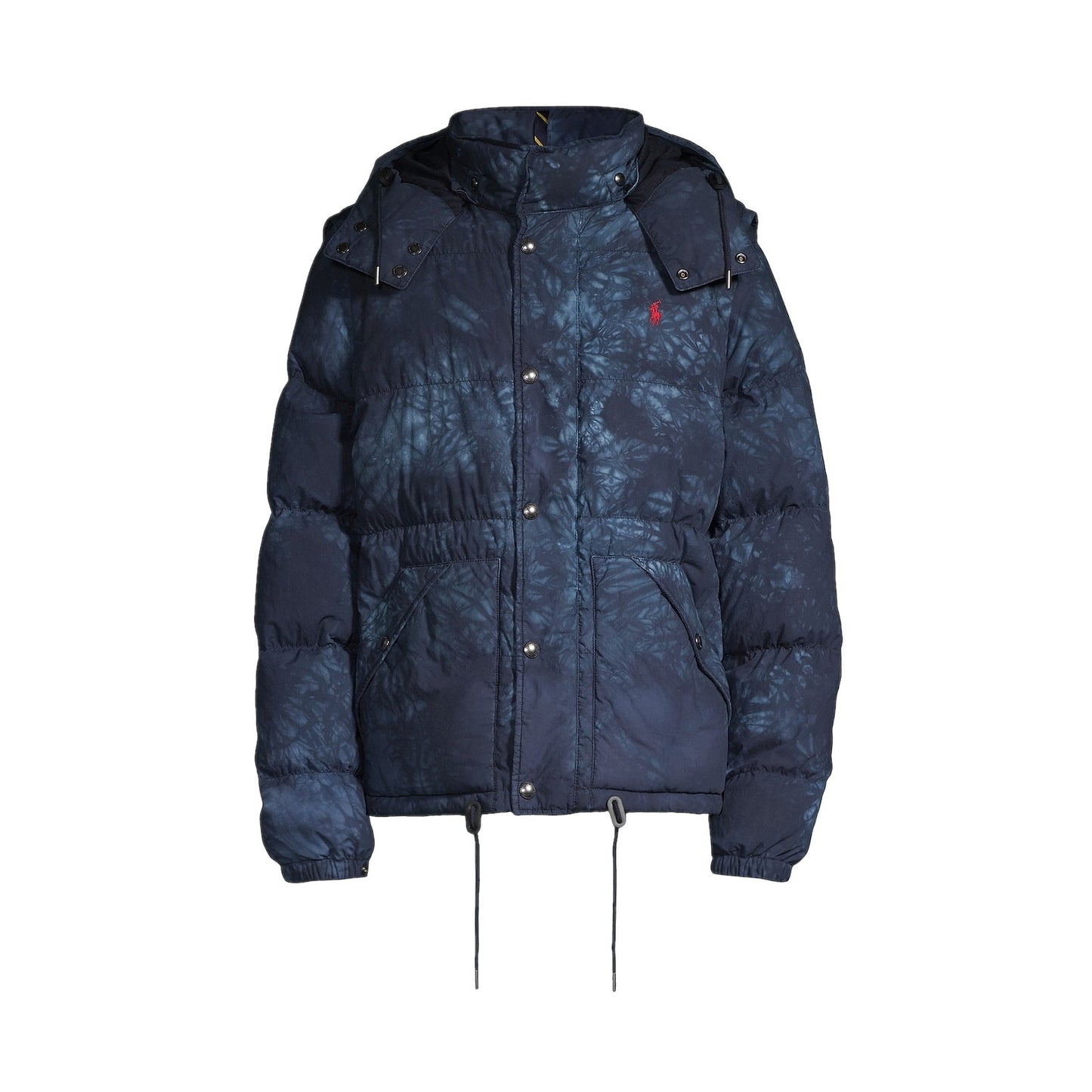 Polo by Ralph Lauren Mens Blue Camo Convertible Down Insulated Vest/Jacket