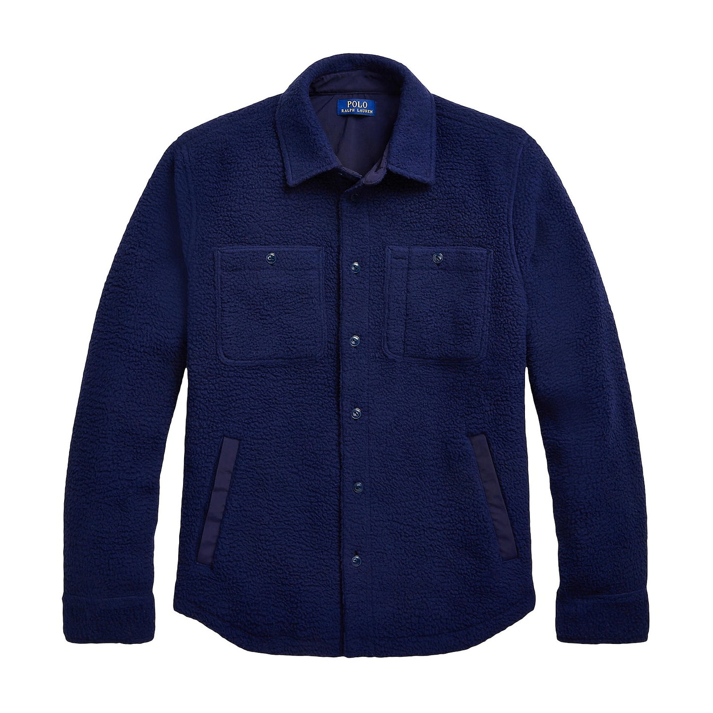 Polo Ralph Lauren Men's Navy Overshirt Brushed Fleece Shirt Jacket