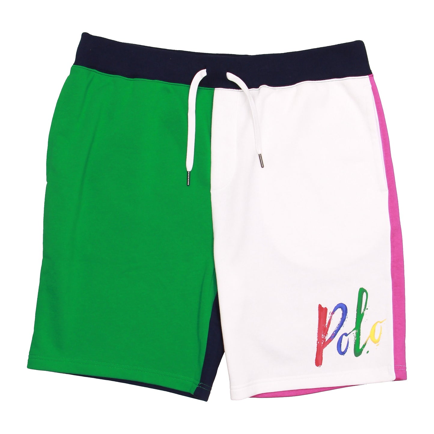 Polo Ralph Lauren Men's Multi Color Block 90's Retro Fleece Shorts