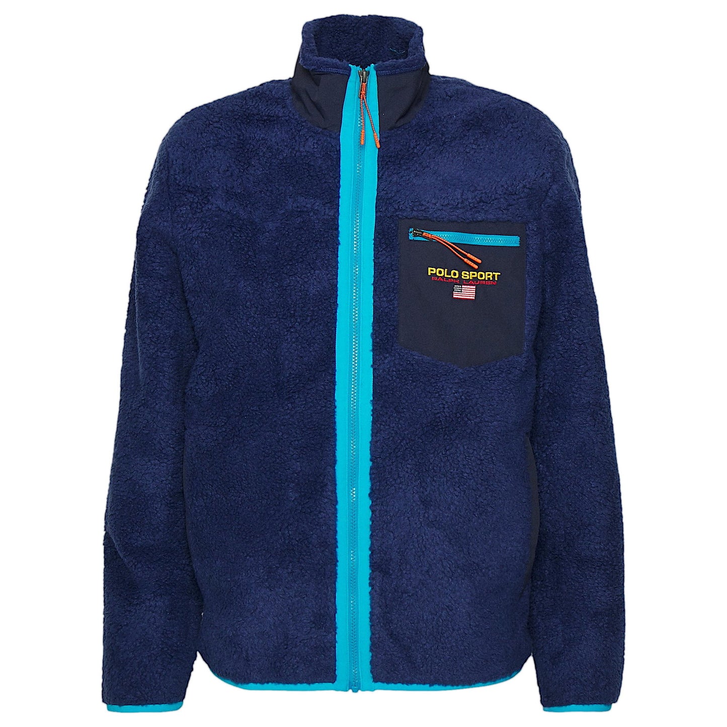 Polo Sport Ralph Lauren Men's Pile Fleece Jacket - Harrison Blue/Cove Blue High