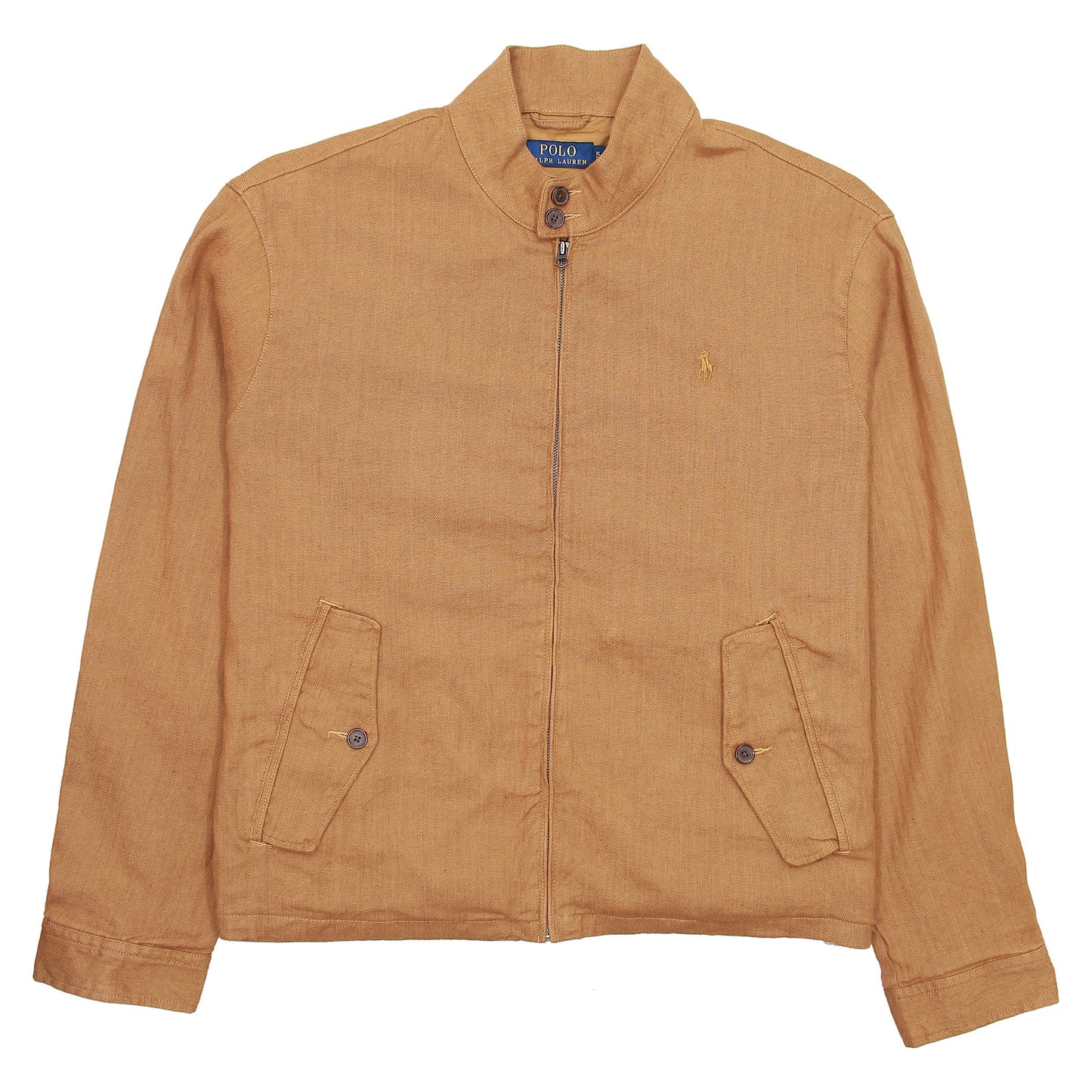 Polo Ralph Lauren Barracuda Men's Khaki Herringbone Linen Blend Jacket
