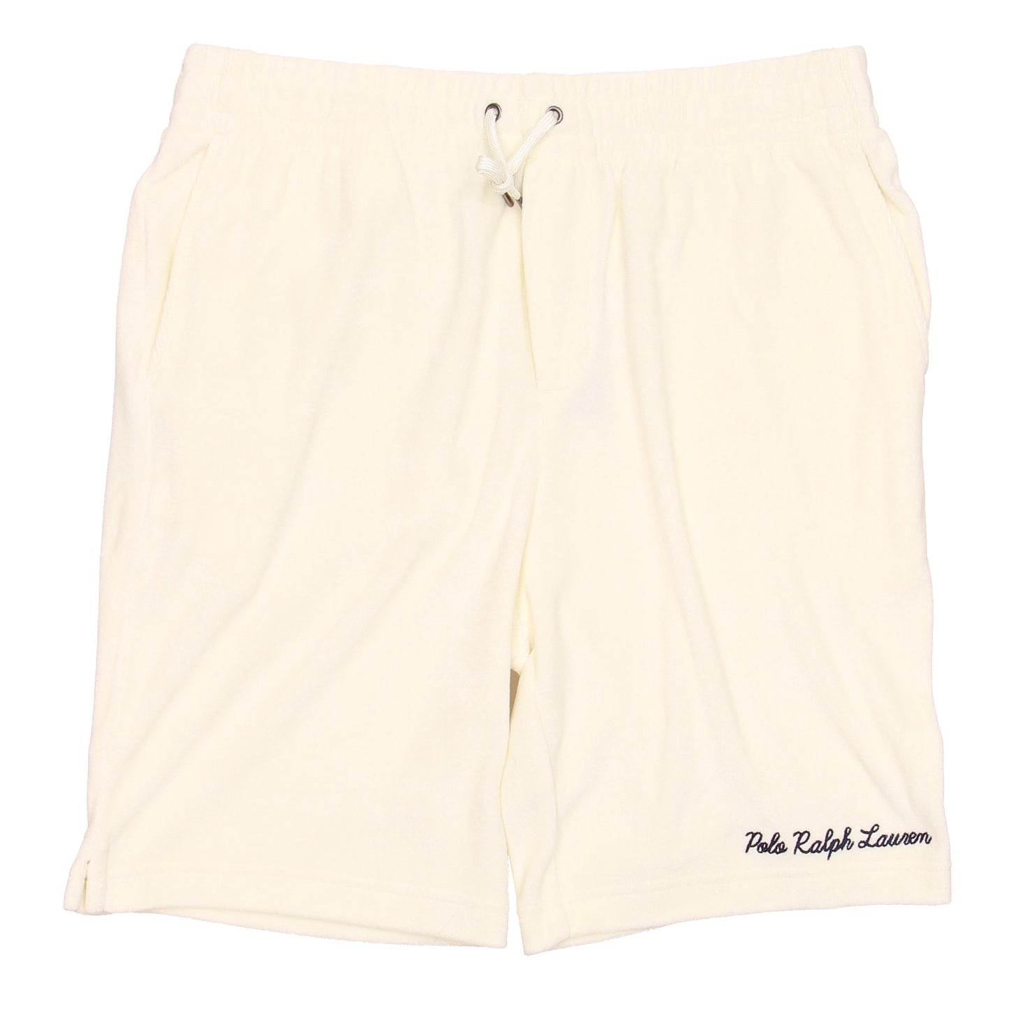 Polo Ralph Lauren Men's 8" Cream Terry Drawstring Shorts