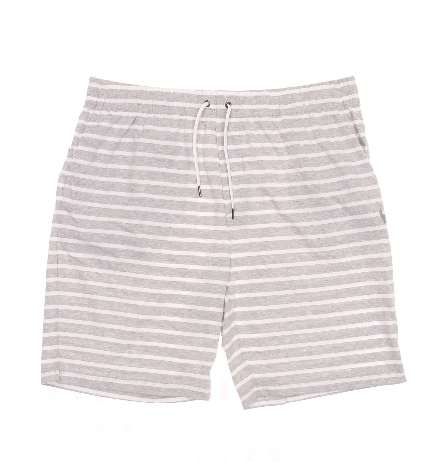 Polo Ralph Lauren Men's Gray/White Cotton Striped Jersey Shorts