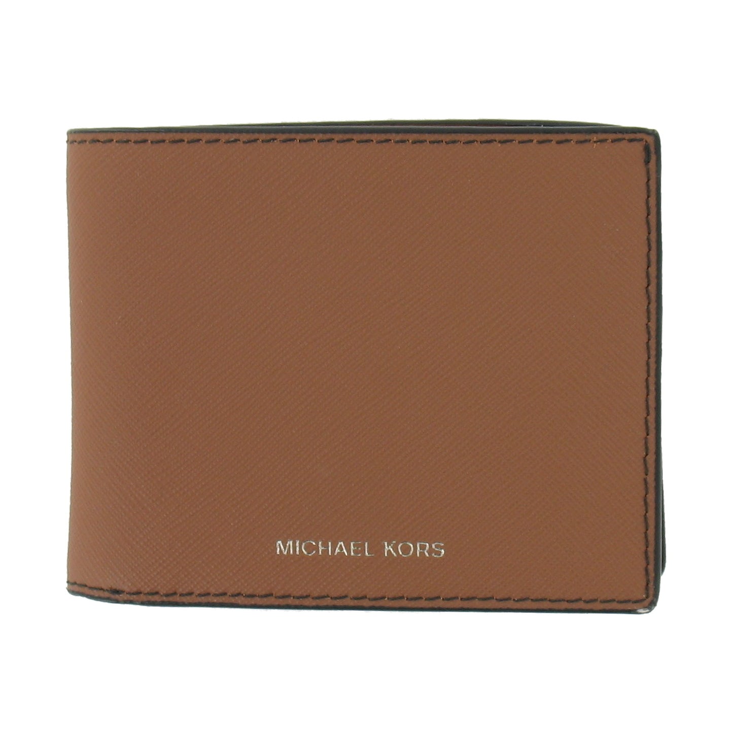 Michael Kors ANDY L-Fold ID Mens Tan Luggage Billfold Bi-Fold Wallet