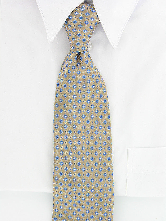 Michael Kors Gold & Blue Diamonds Tie