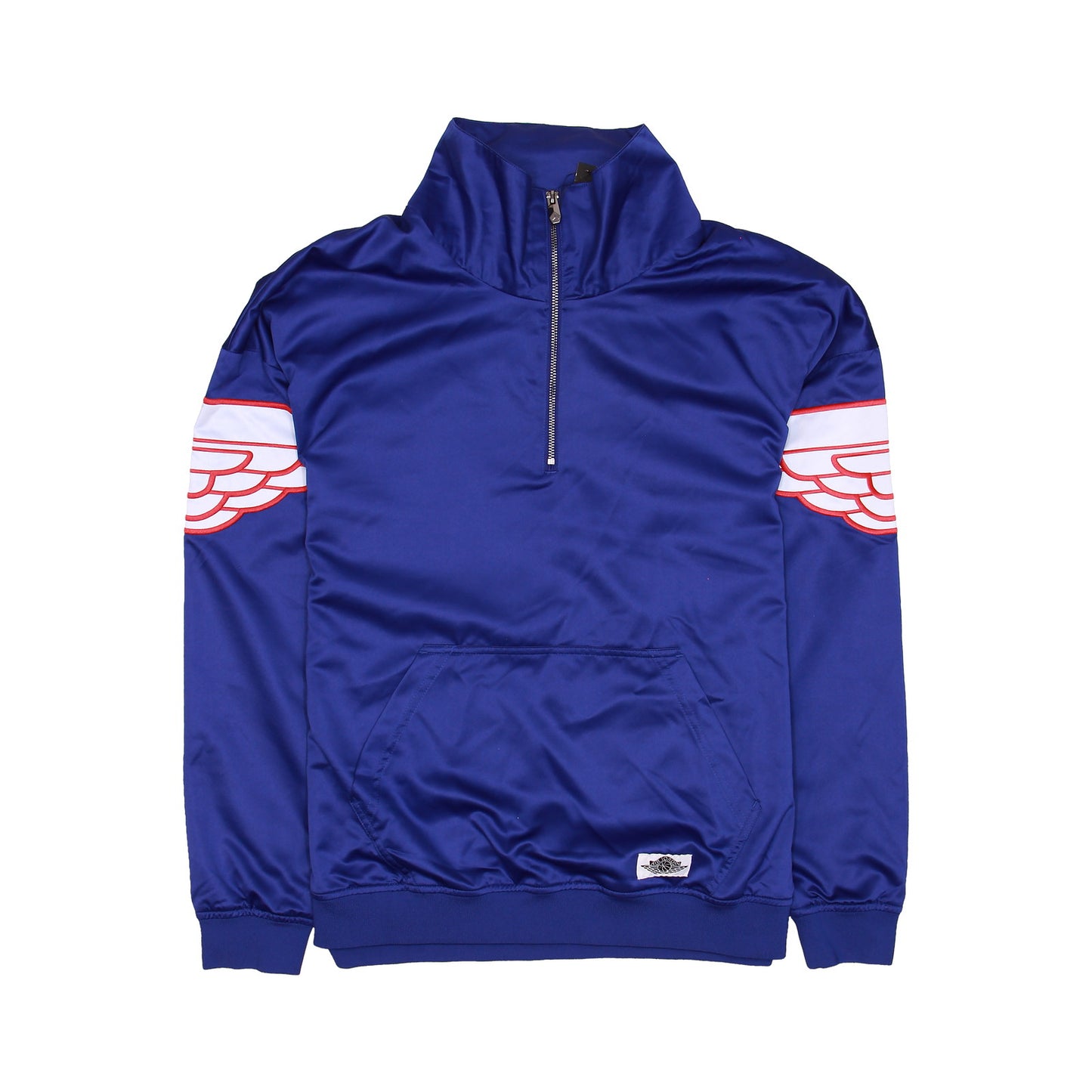 Nike Jordan Wings Classic Mens Deep Royal Blue Half Zip Pullover Jacket