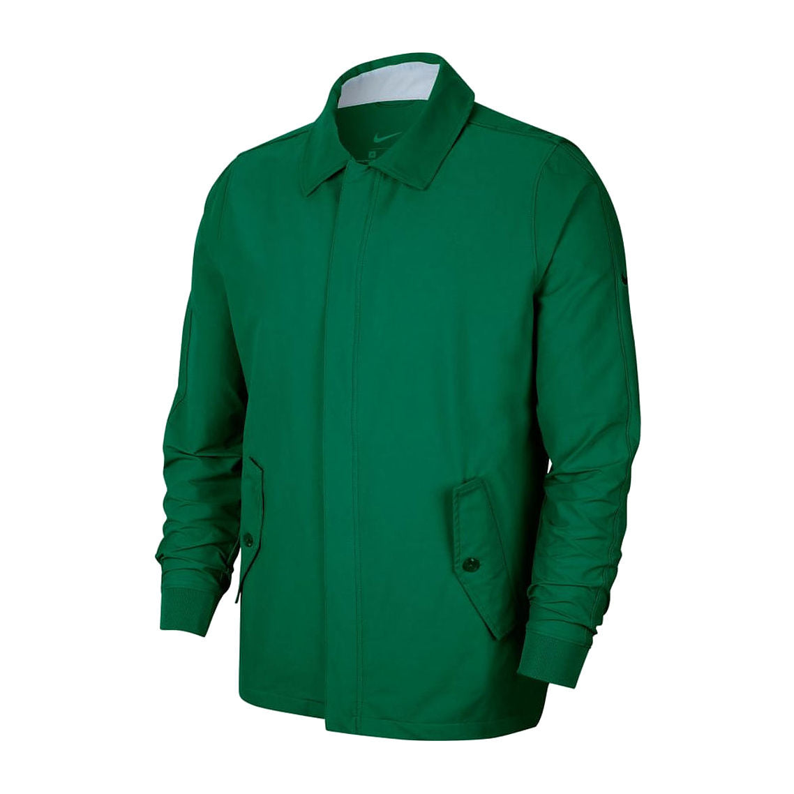 Nike Mens Pine Green Repel Player Full-Zip Golf Rain Jacket
