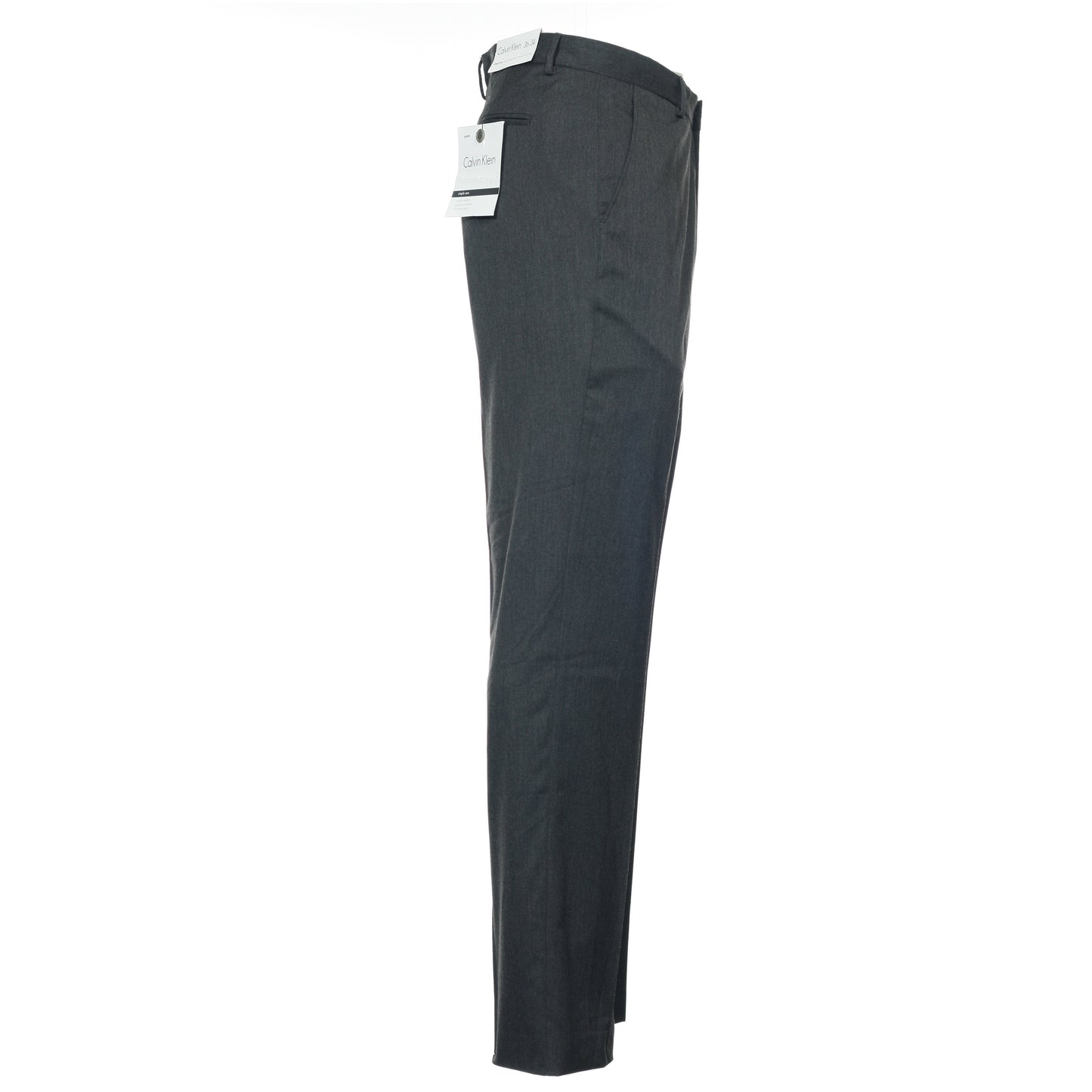 Calvin Klein Men's Gray Heather Flat Front Dress Pants