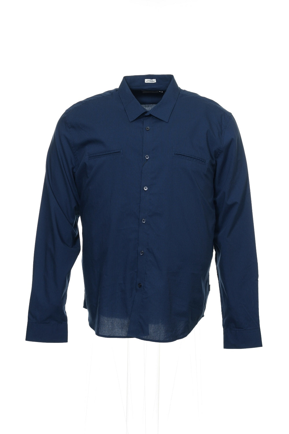 Calvin Klein Men's Blue Pinstripe Button Down Shirt