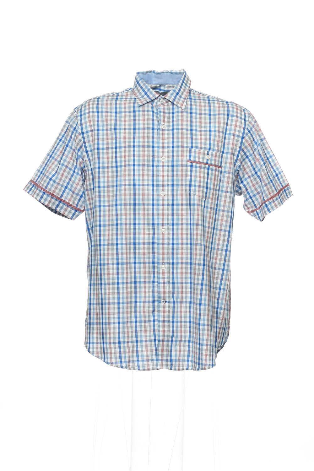 Club Room Men's Multi-Color Checked Camp Shirt