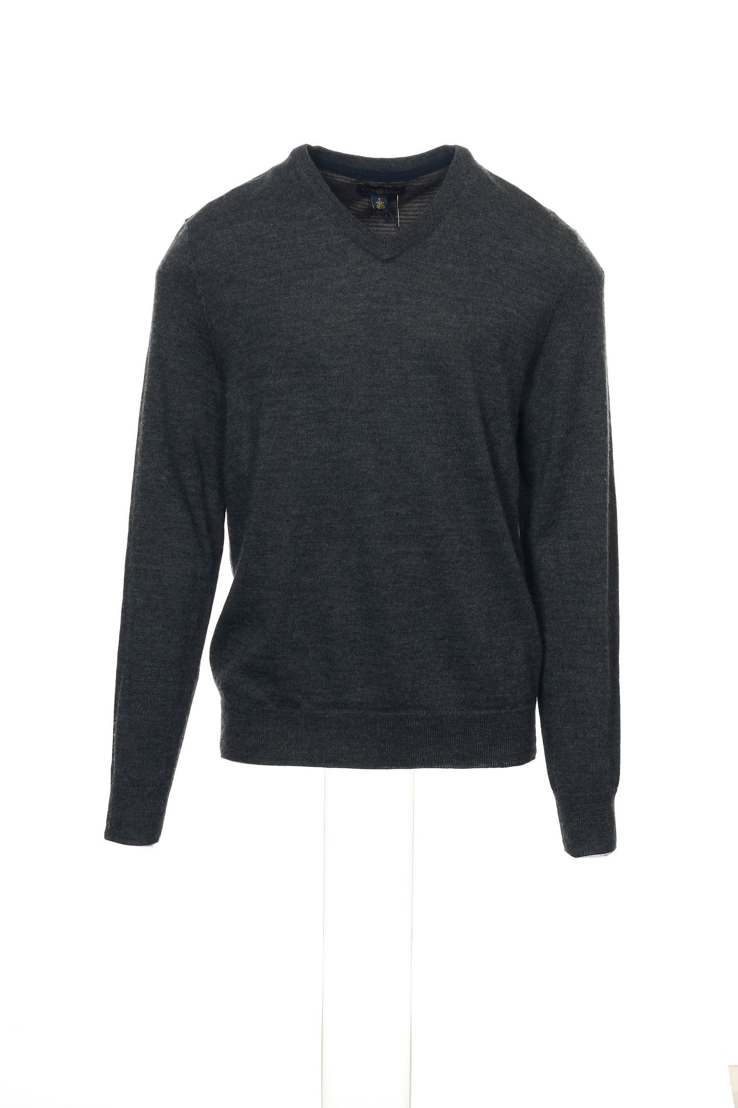 Club Room Men's Gray Heather V-Neck Sweater