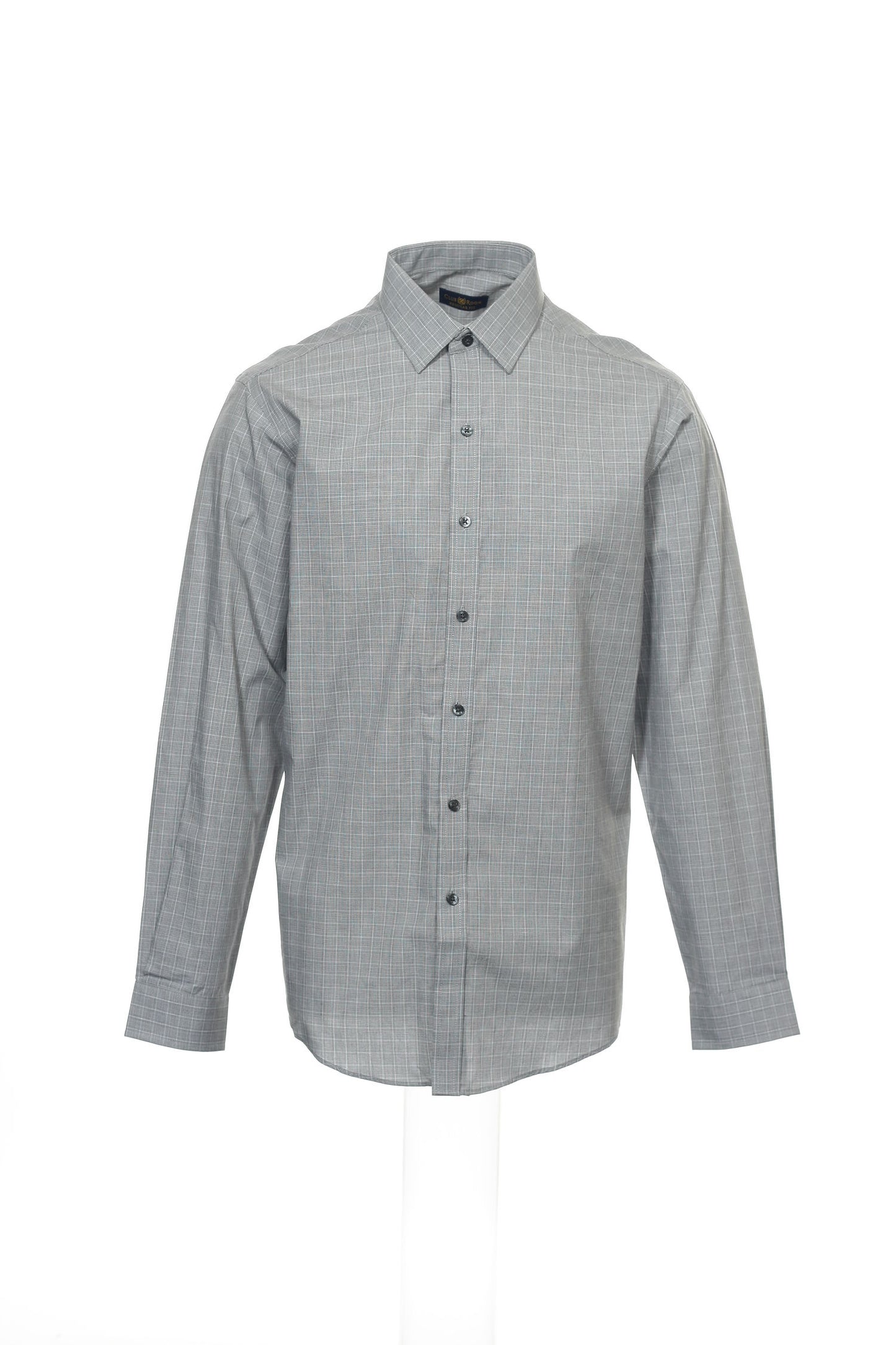 The Estate Dress Shirt by Club Room Men's Gray Plaid Button Down Shirt