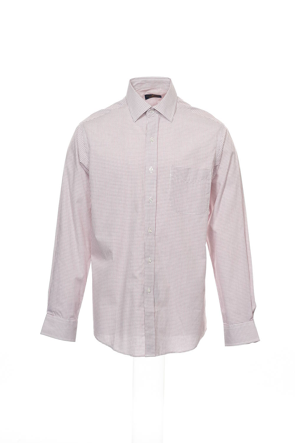 Club Room Men's Red Checked Button Down Shirt