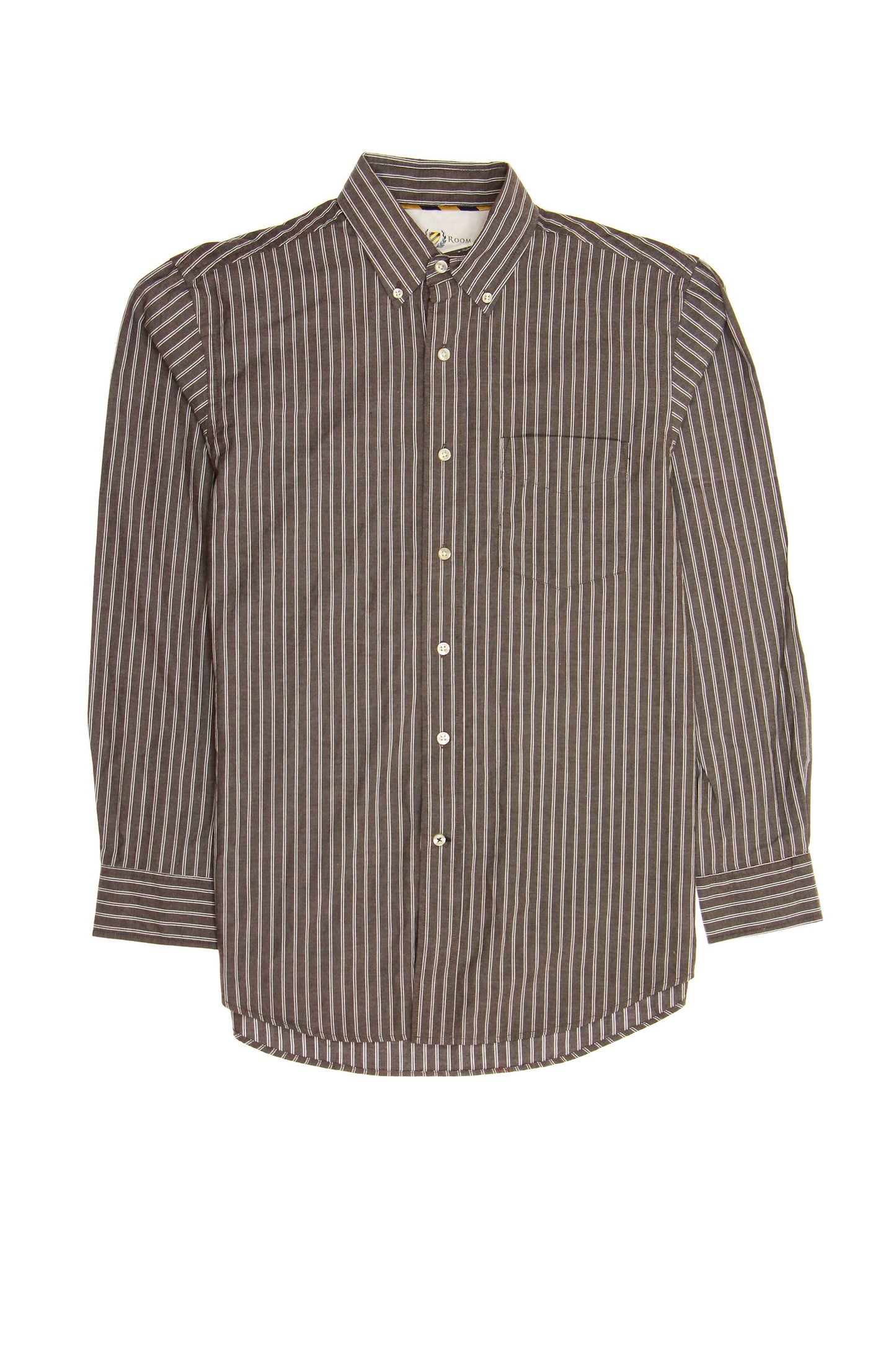 Club Room Men's Red Striped Button Down Shirt