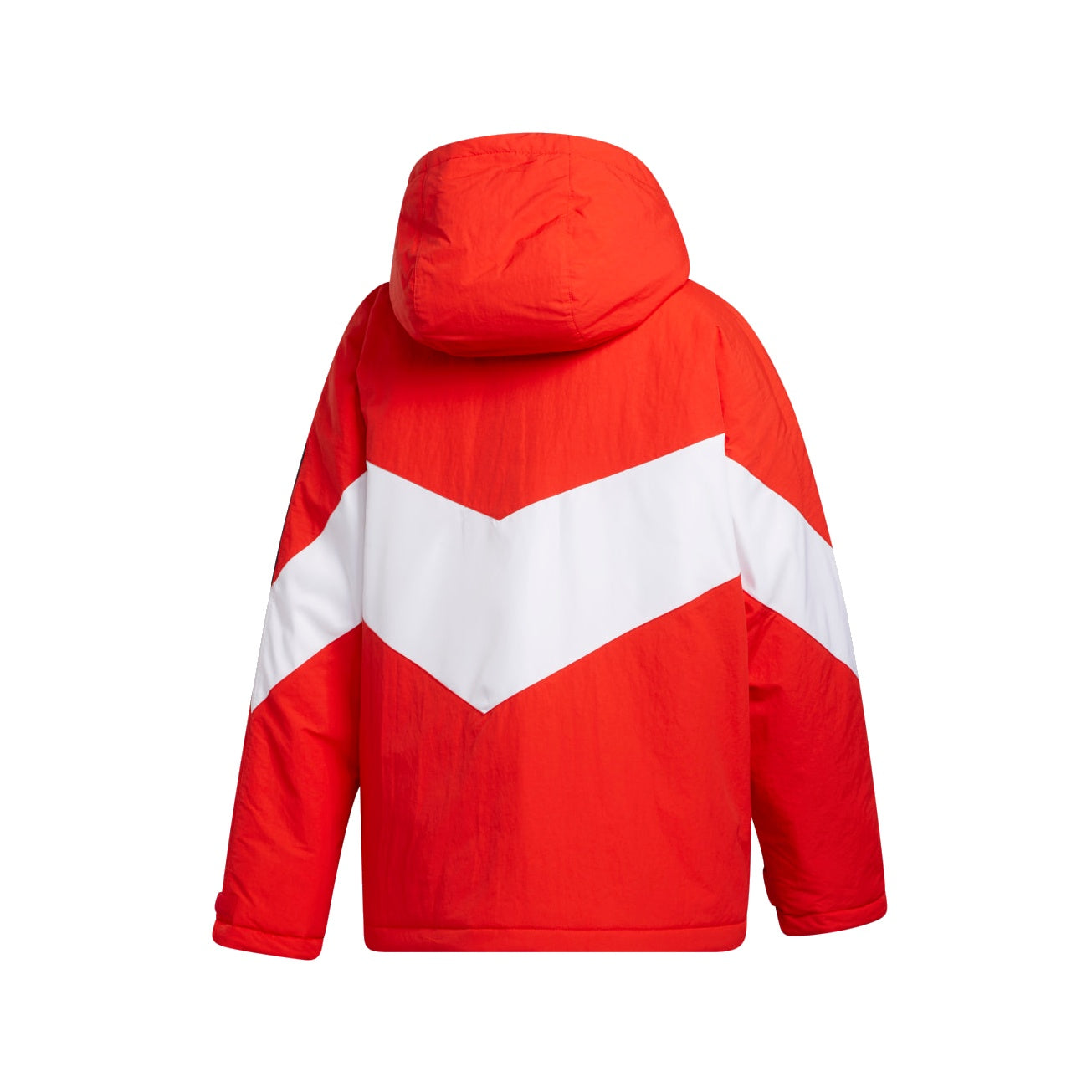 Adidas Womens Red Color Block Iconic Winter Insulated Puffy Jacket