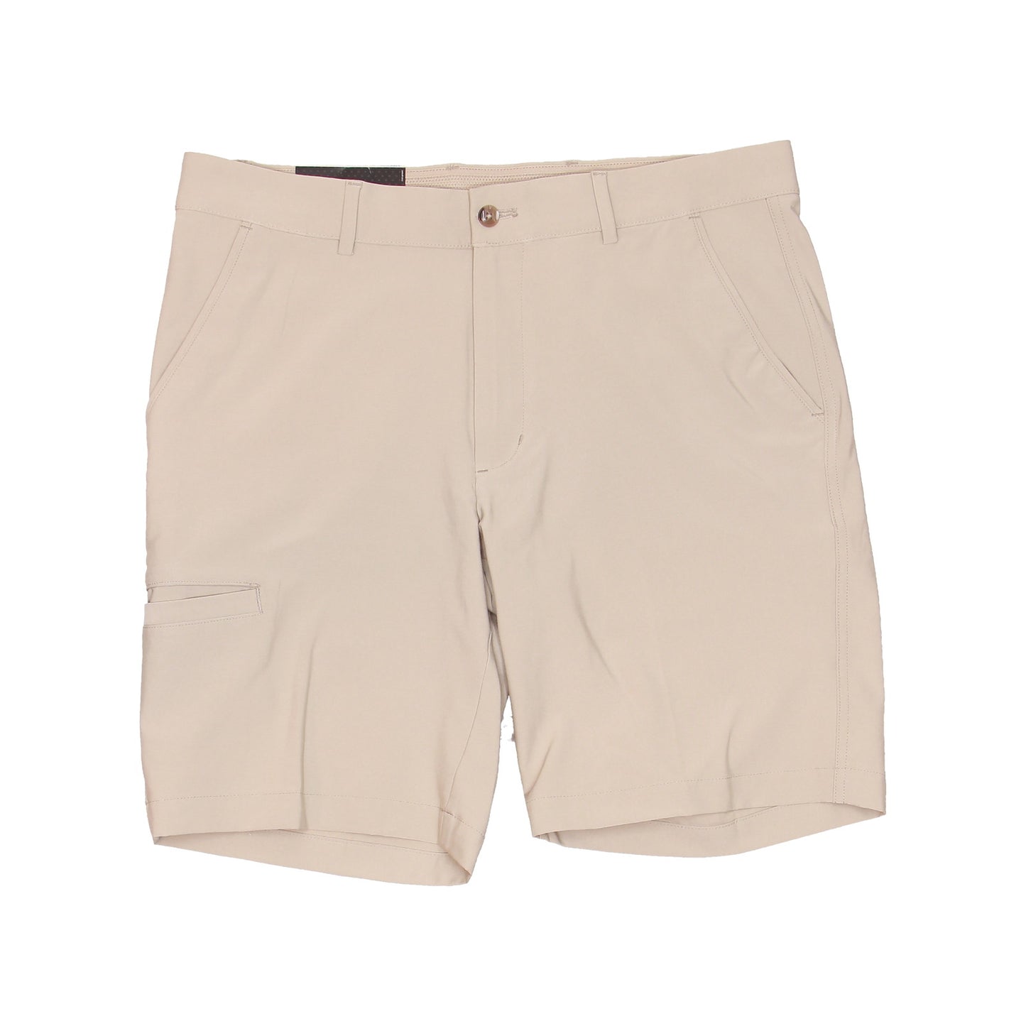Greg Norman Scotchgard Mens Taupe Golf Flat Front Walking Shorts
