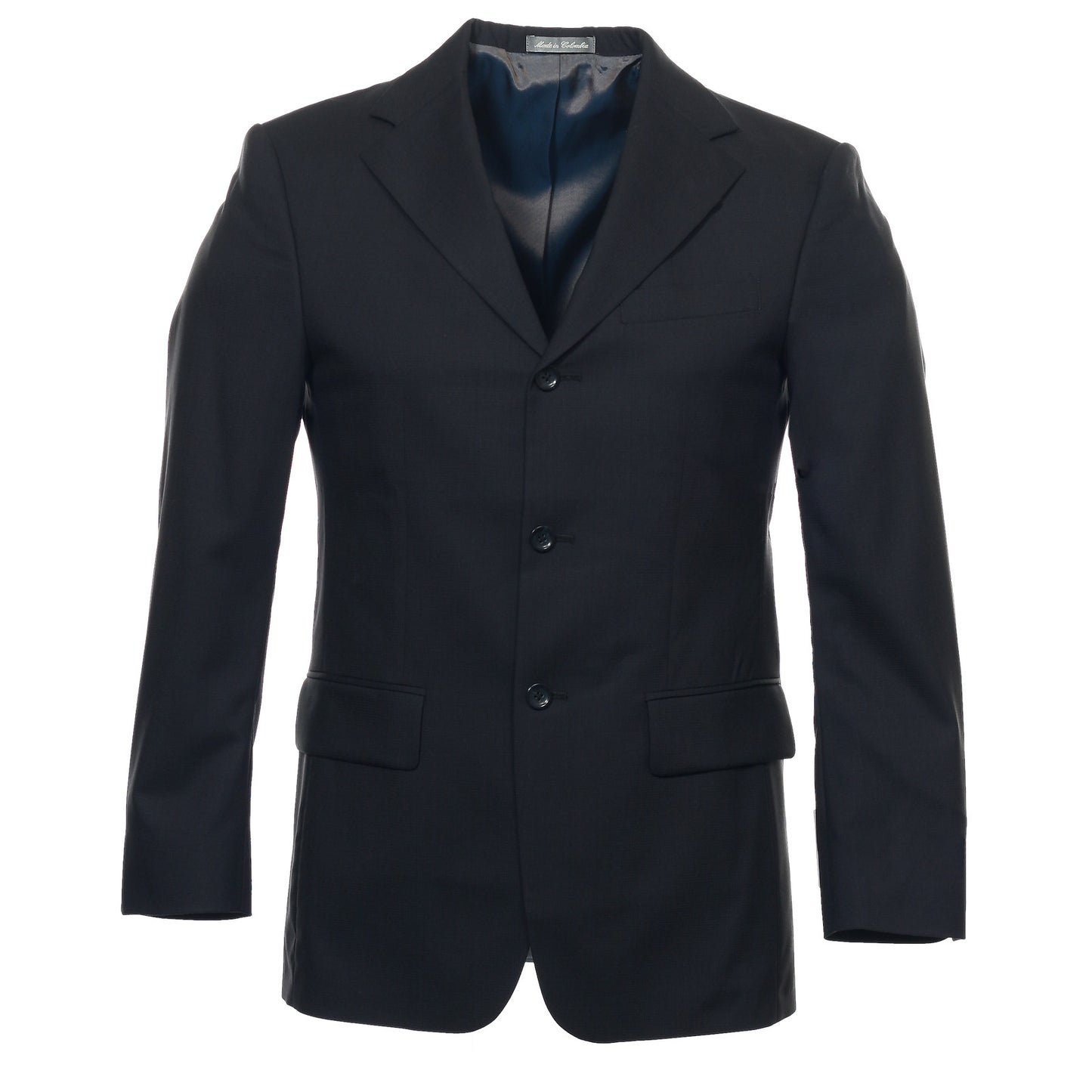 Geoffrey Beene Mens Navy Wool 3 Button Sport Coat Jacket
