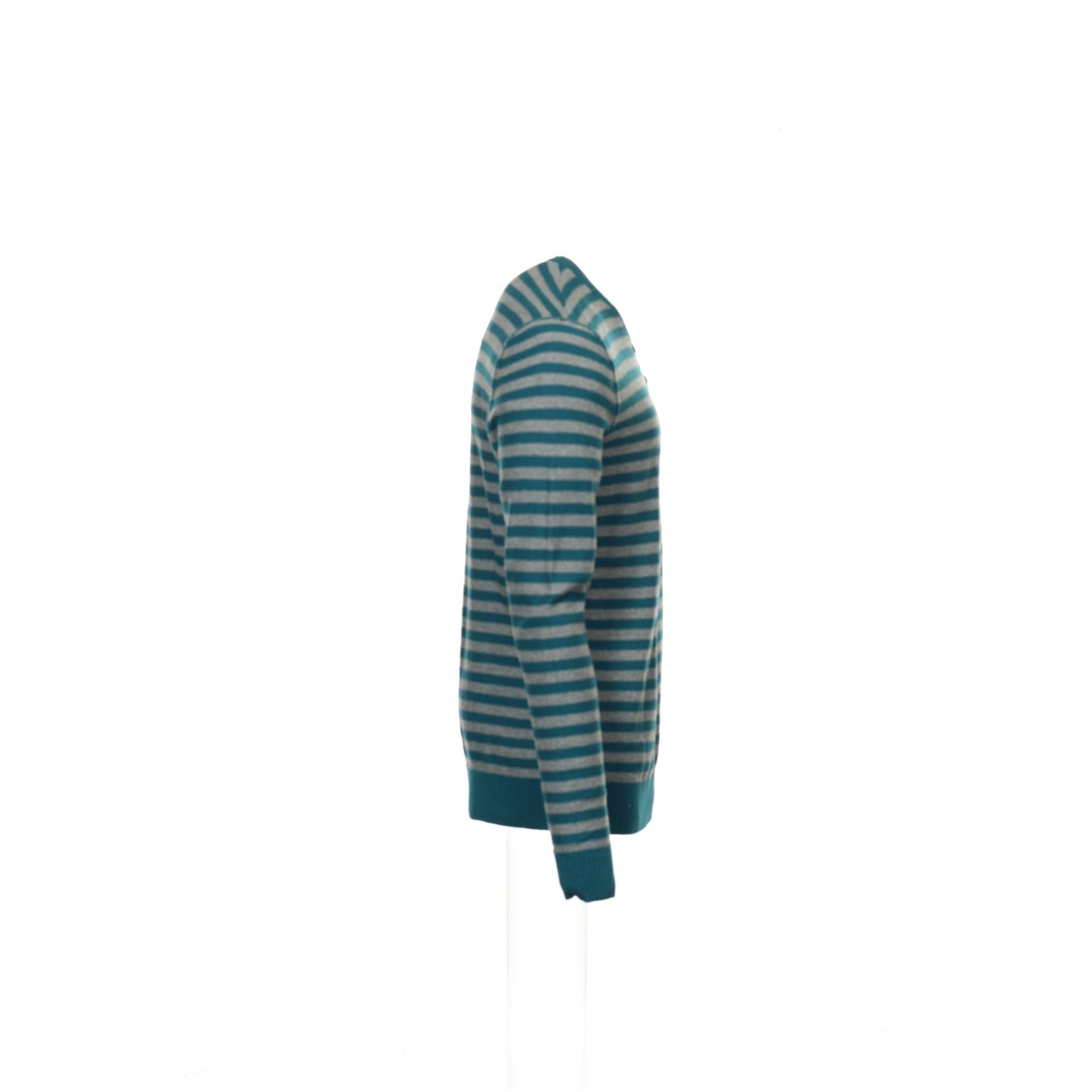 INC International Concepts Men's Green Striped V-Neck Sweater