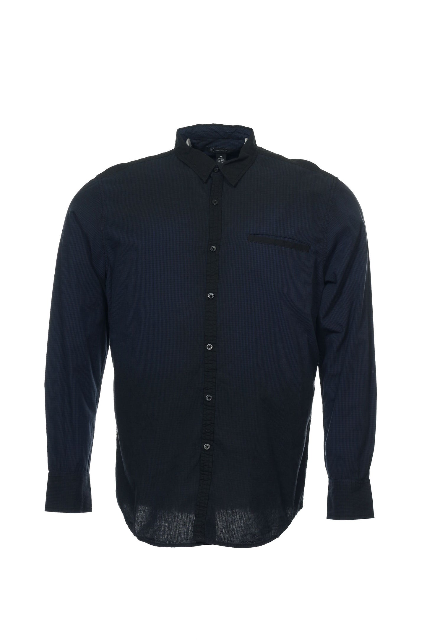 INC International Concepts Men's Blue Checked Button Down Shirt
