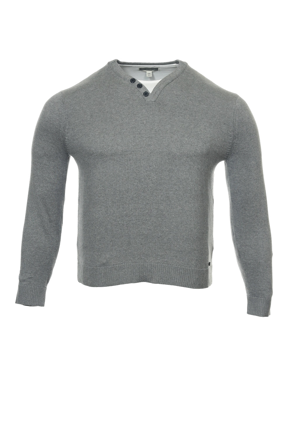 INC International Concepts Men's Gray Heather Henley Sweater