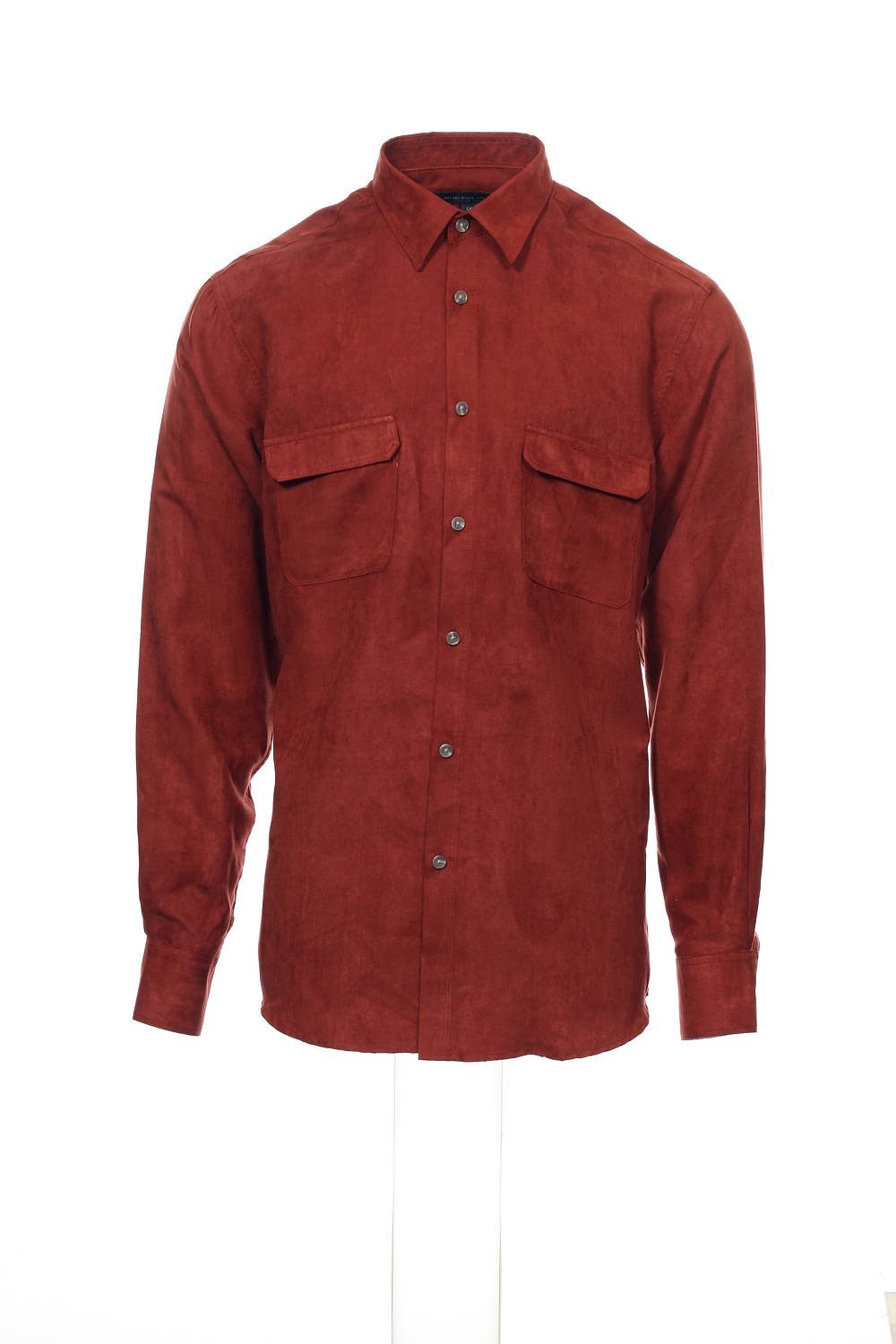 Michelsons Studio Mens Rust Heather Button Down Shirt
