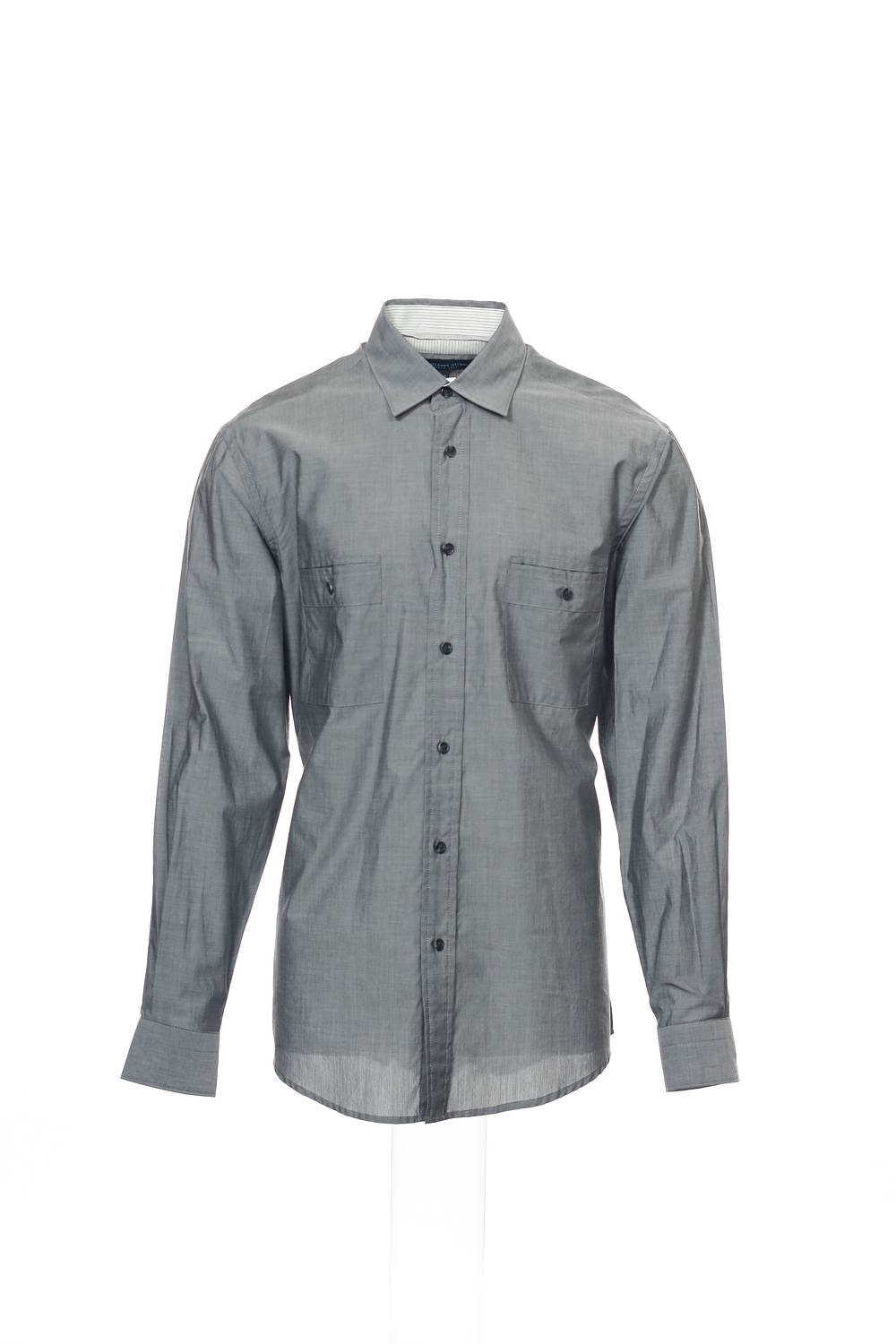 Michelsons Mens Gray Heather Button Down Shirt