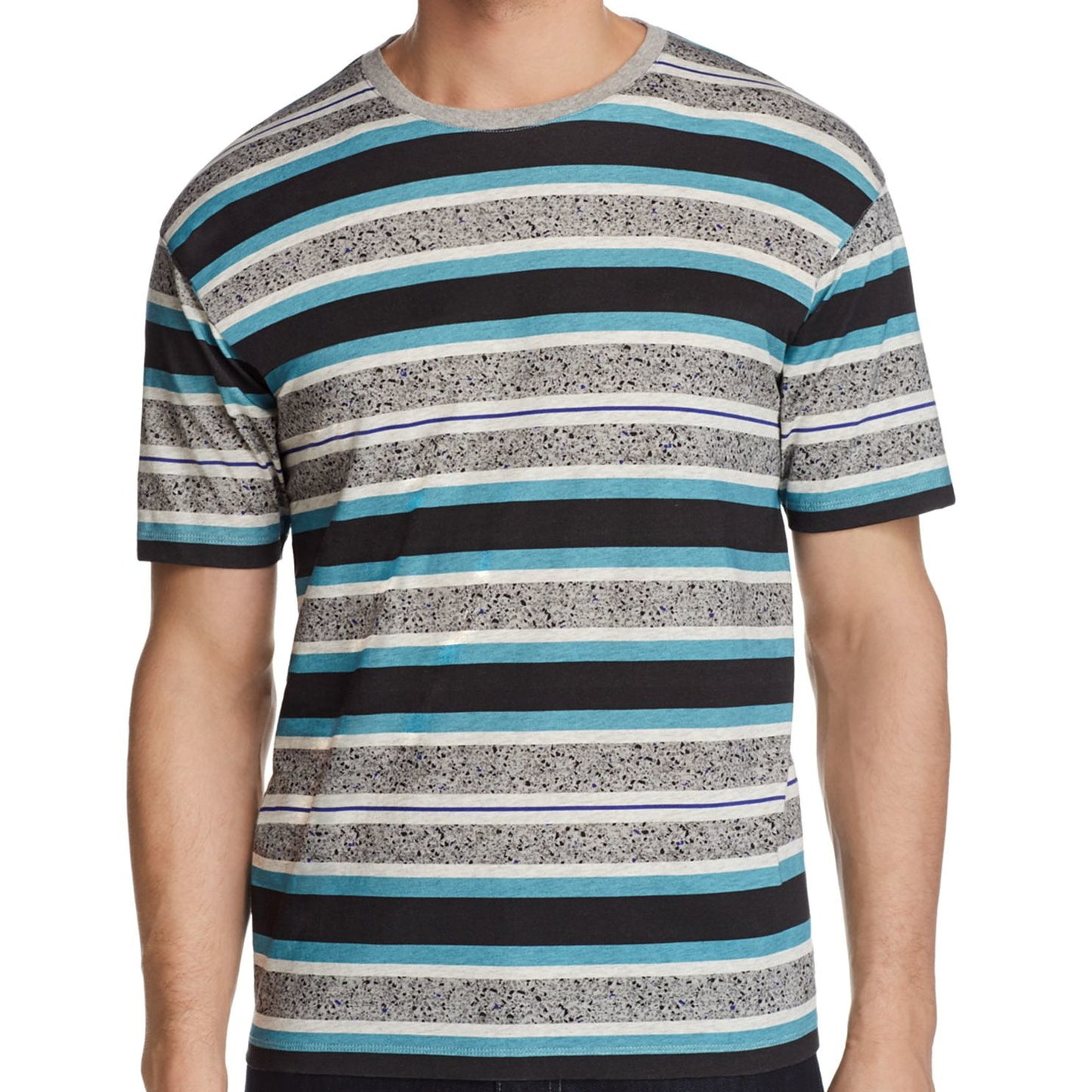 Ted Baker Ibizan Men's Blue Short Sleeve Cotton Striped Tee T-Shirt