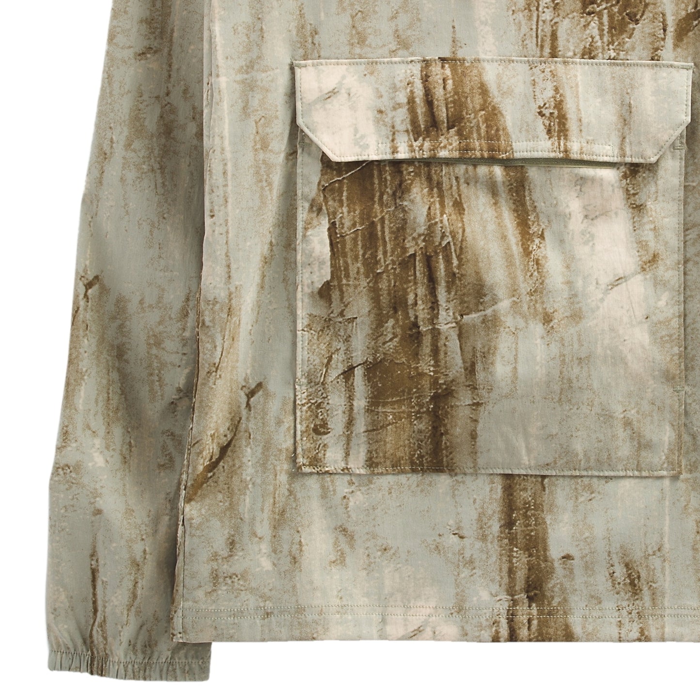 The North Face Men's Printed Tea Green Granitic Rock Camo Pullover Hoodie